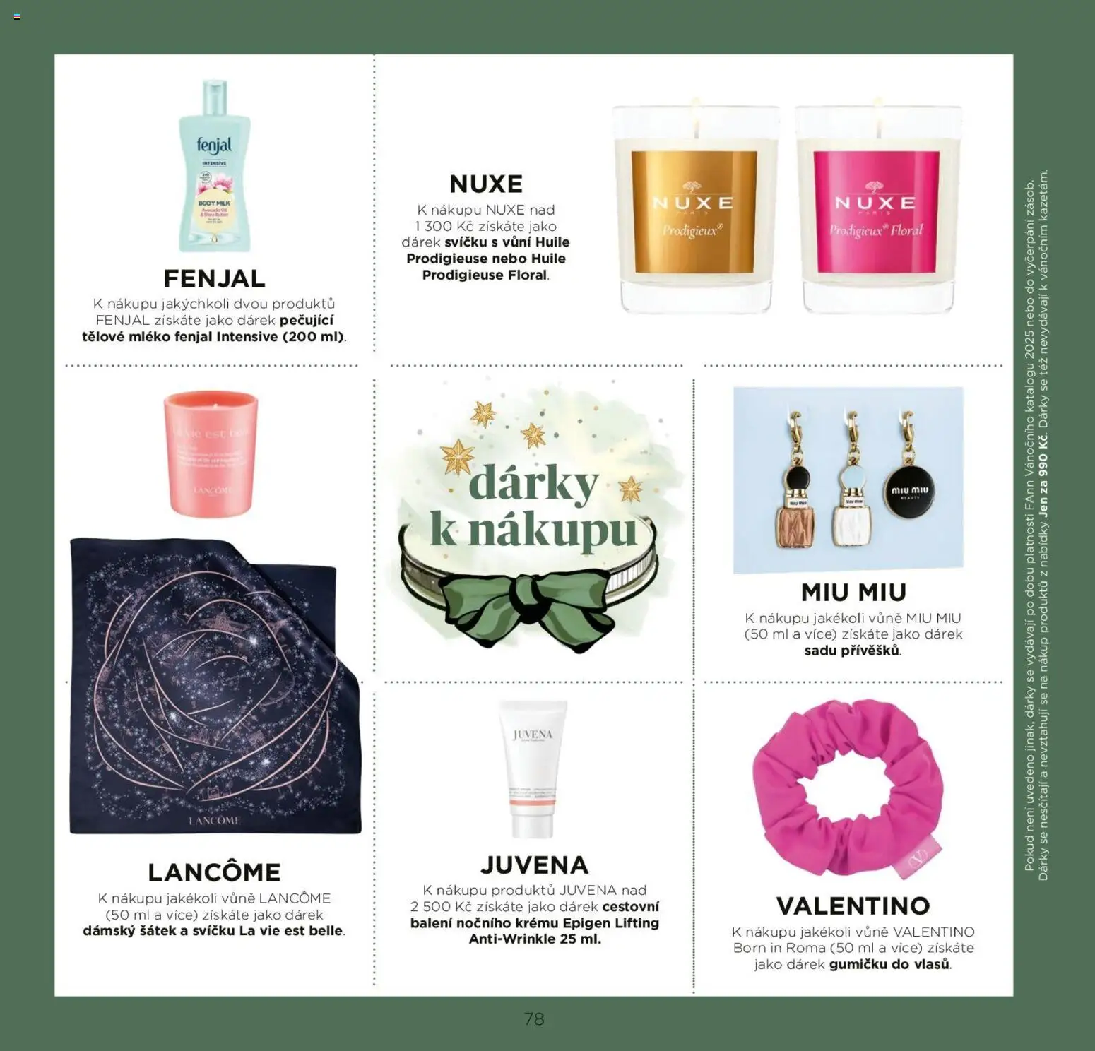 FAnn katalog Vánoce 2025 od 30.10.2025 | Strana: 78 | Produkty: Tělové mléko, Mléko, Šátek, Body