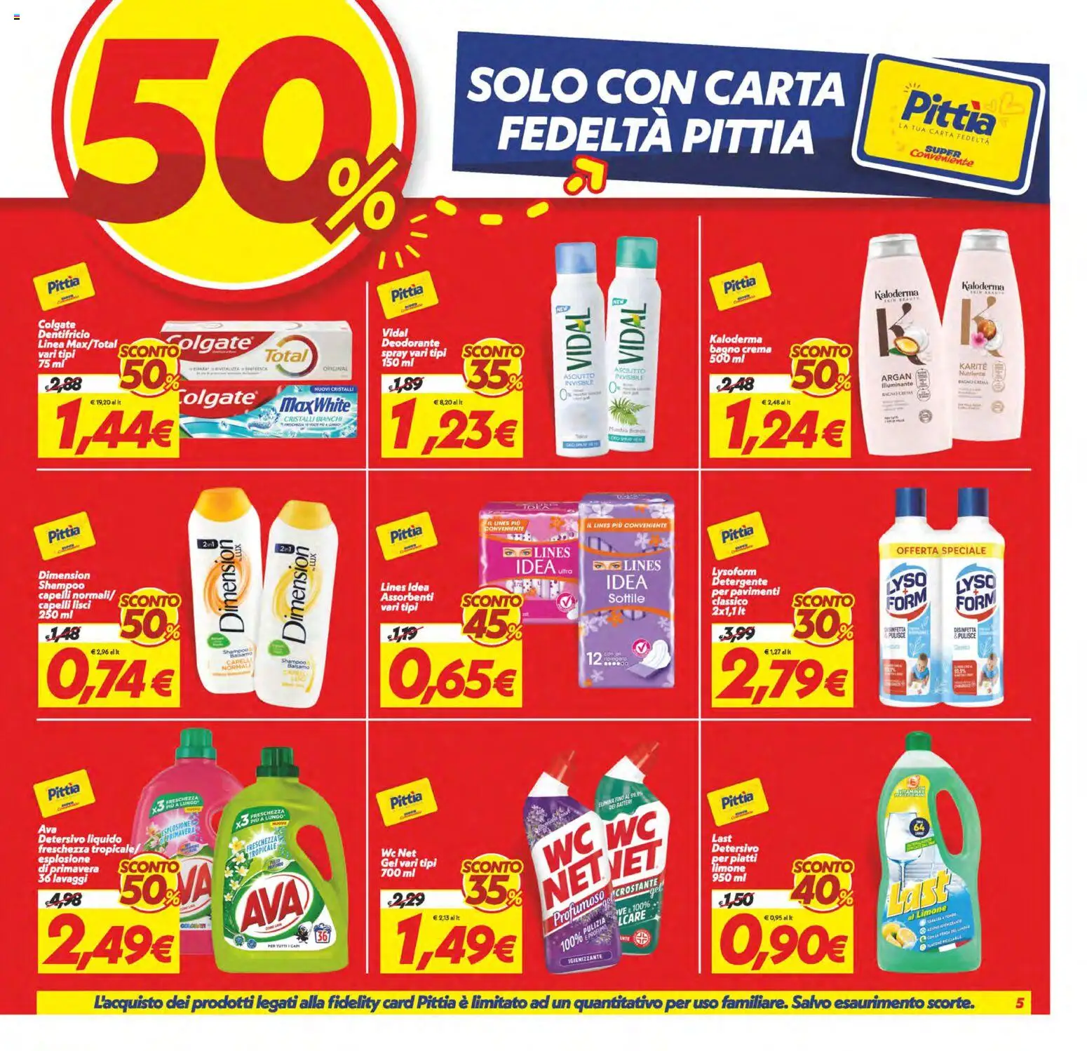 Volantino SuperConveniente del 17.04.2026 | Pagina: 5 | Prodotti: Crema, Deodorante, Detergente, Bagno