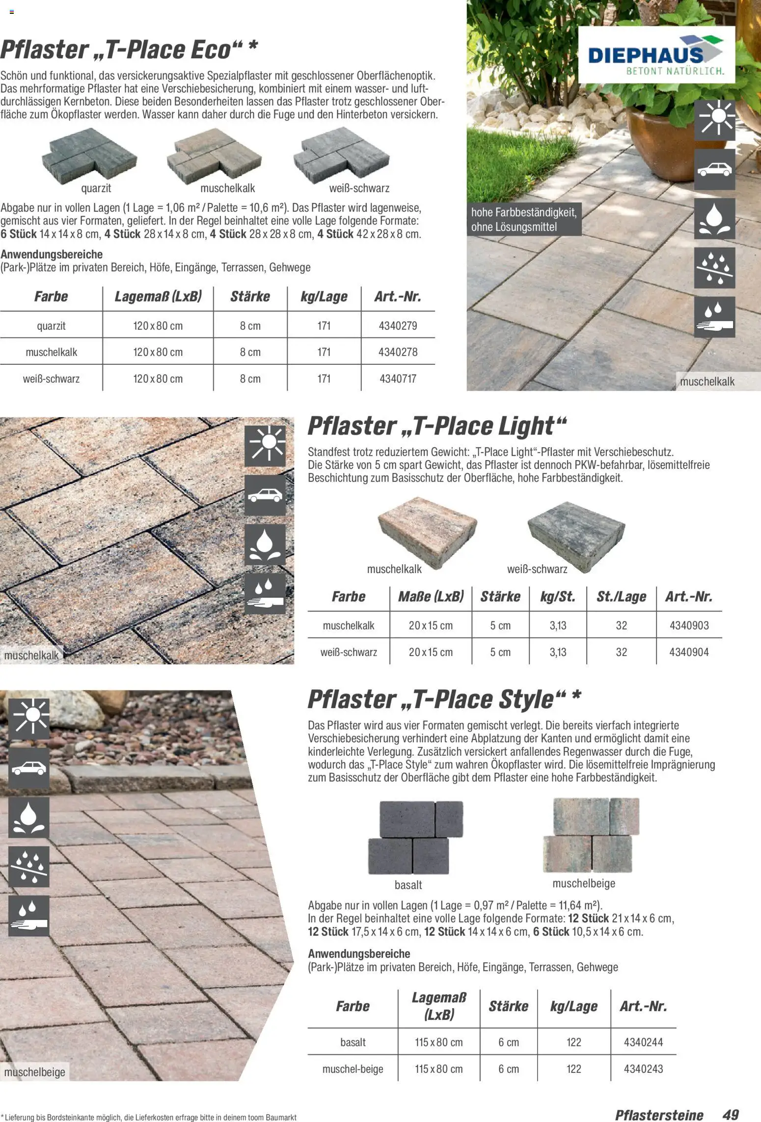 Toom Baumarkt Gartenbaustoffe 2026 – gültig ab 20.02.2026 | Seite: 49 | Produkte: Gewicht, Wasser