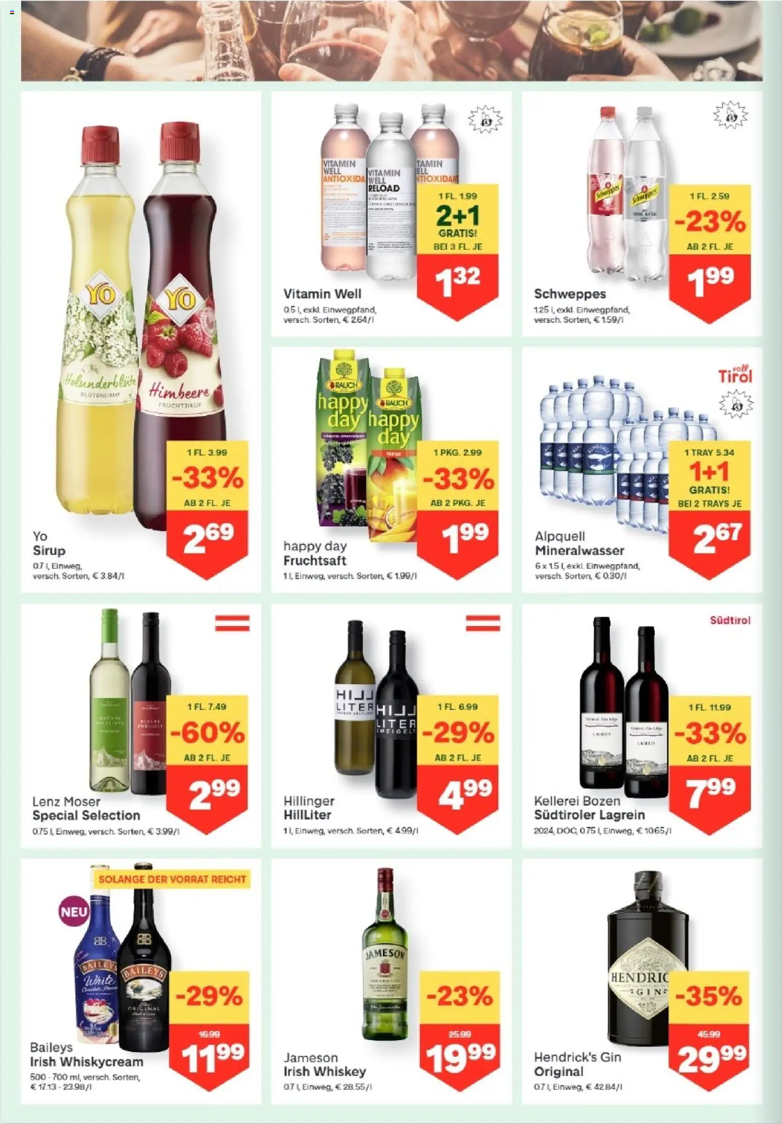 MPREIS Lenzing gültig ab 19.03.2026 | Seite: 10 | Produkte: Gin, Whiskey, Himbeere