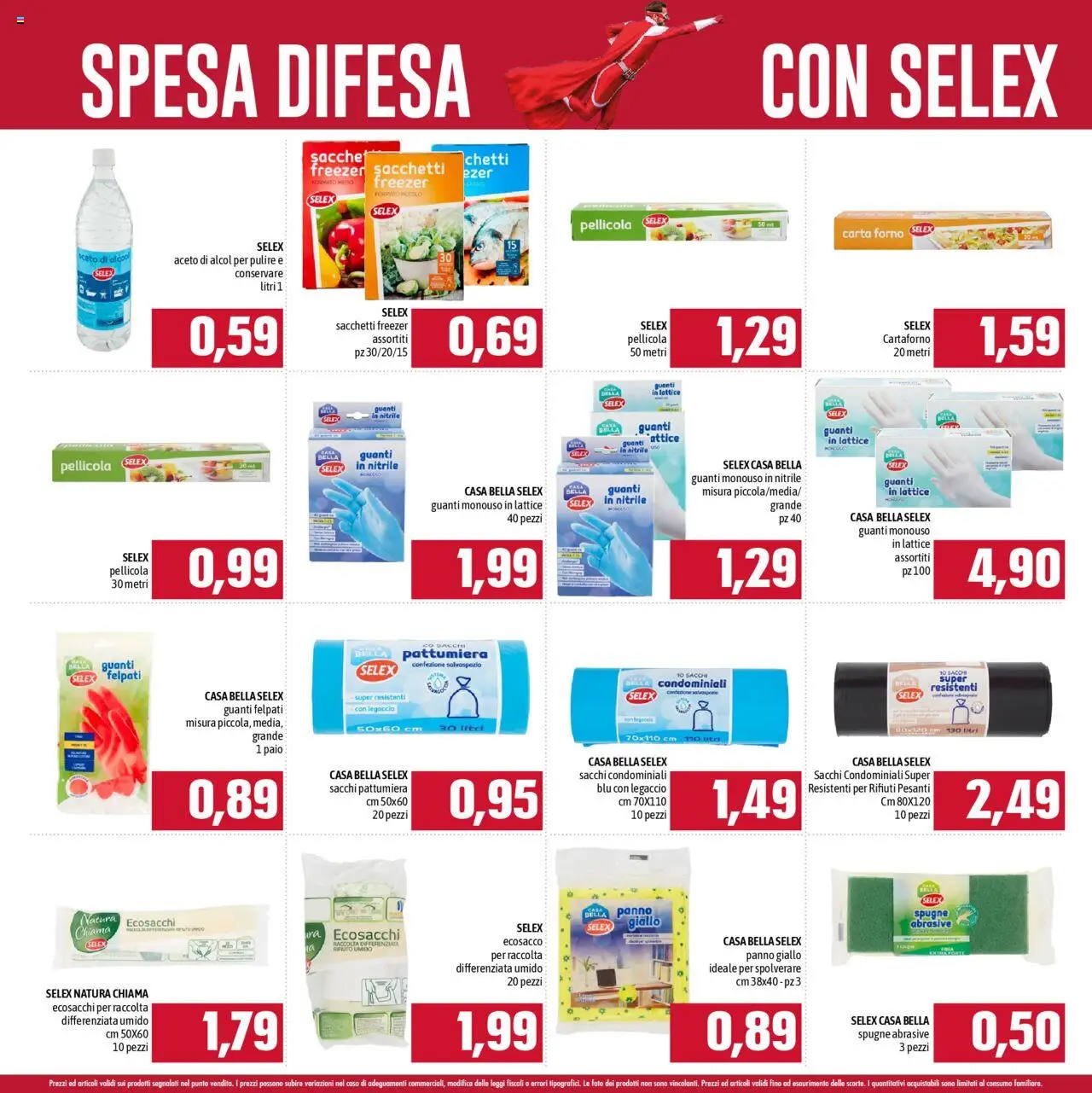 Volantino Emisfero del 01.06.2025 | Pagina: 18 | Prodotti: Guanti, Aceto, Pattumiera, Carta forno