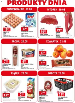 E.Leclerc Gazetka - Elbląg od 18.08.2025 | Strona: 4 | Produkty: Top, Sok jabłkowy, Gulasz angielski krakus, Jajka