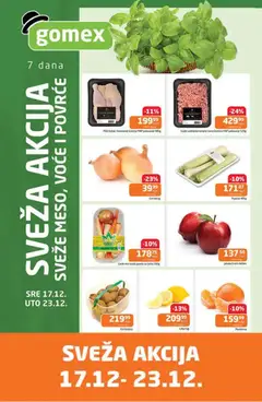 Gomex sveža akcija - pregled Gomex kataloga - važi od 17.12.2025
