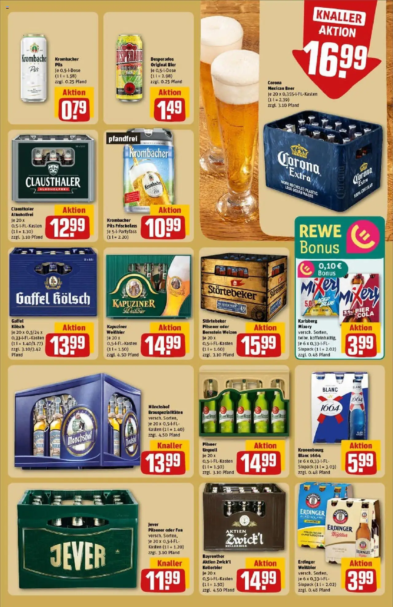 Rewe prospekt Bitburg	 - gültig ab dem 22.06.2025 | Seite: 19 | Produkte: Cola, Bier, Jever, Krombacher