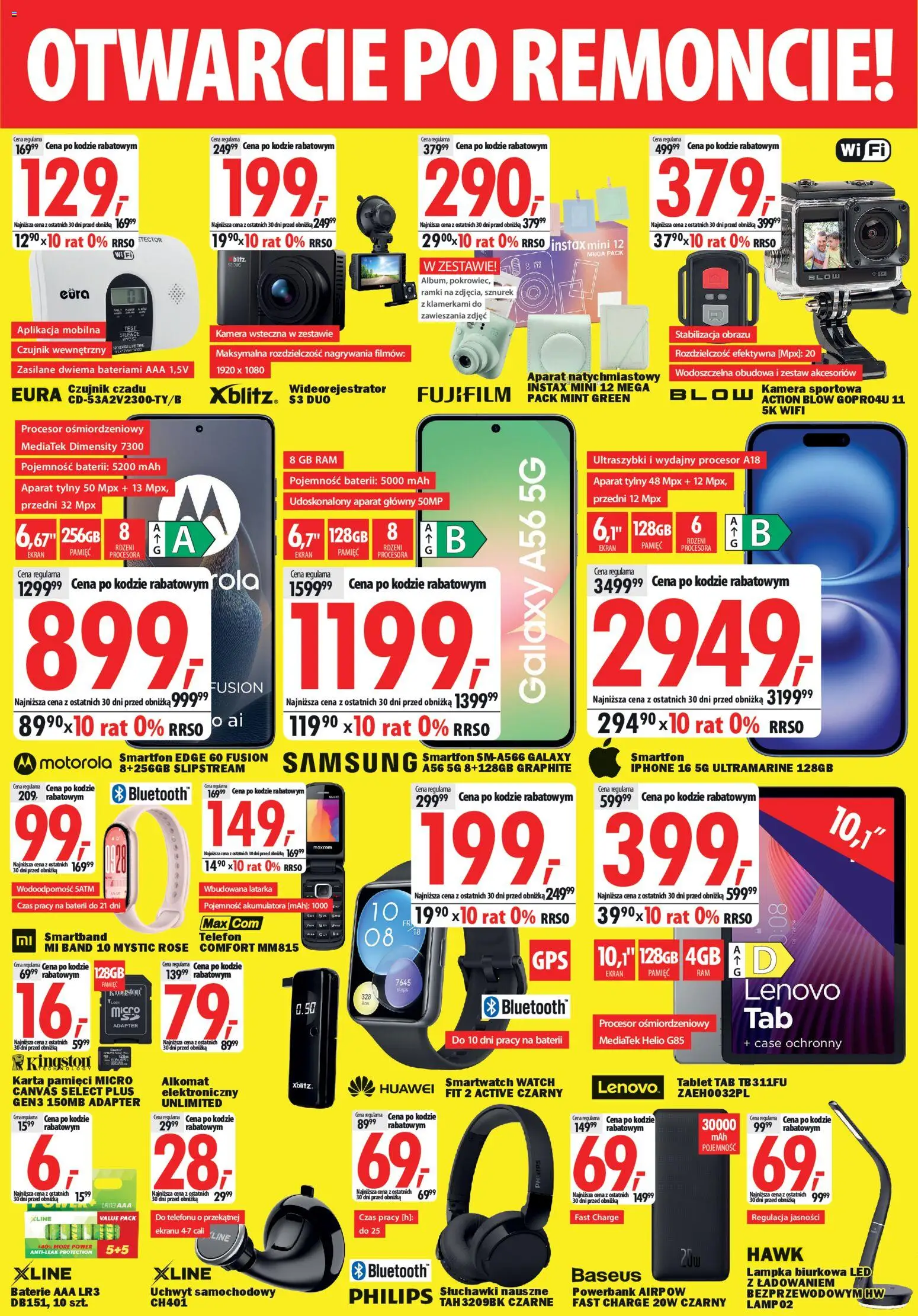 Mediaexpert promocje - Otwarcie po remoncie Polkowice od 19.03.2026 | Strona: 4 | Produkty: Karta, Telefon, Smartfon, Smartwatch