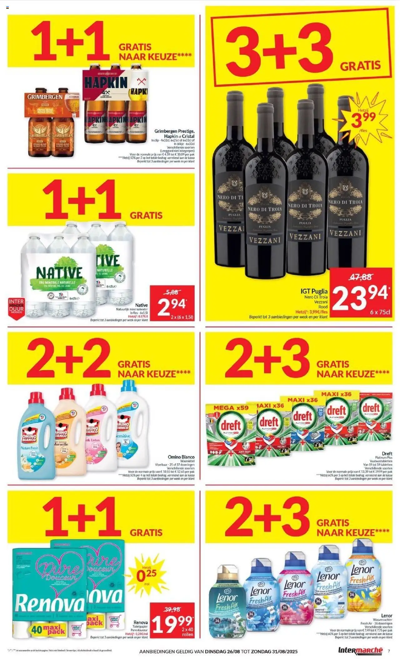  | Pagina: 7 | Producten: Fles, Toiletpapier, Mineraalwater, Wasmiddel