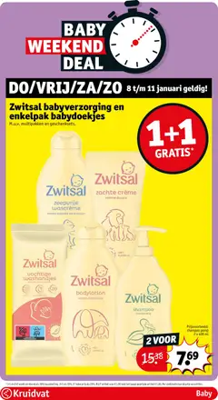 Zwitsal zachte crème, Zwitsal zachte crème, crème douce - Voorbeeld van een folder van Kruidvat, geldig van 06.01.2026 | Pagina: 71 | Producten: Kan, Ginkgo biloba, Geur, Crème