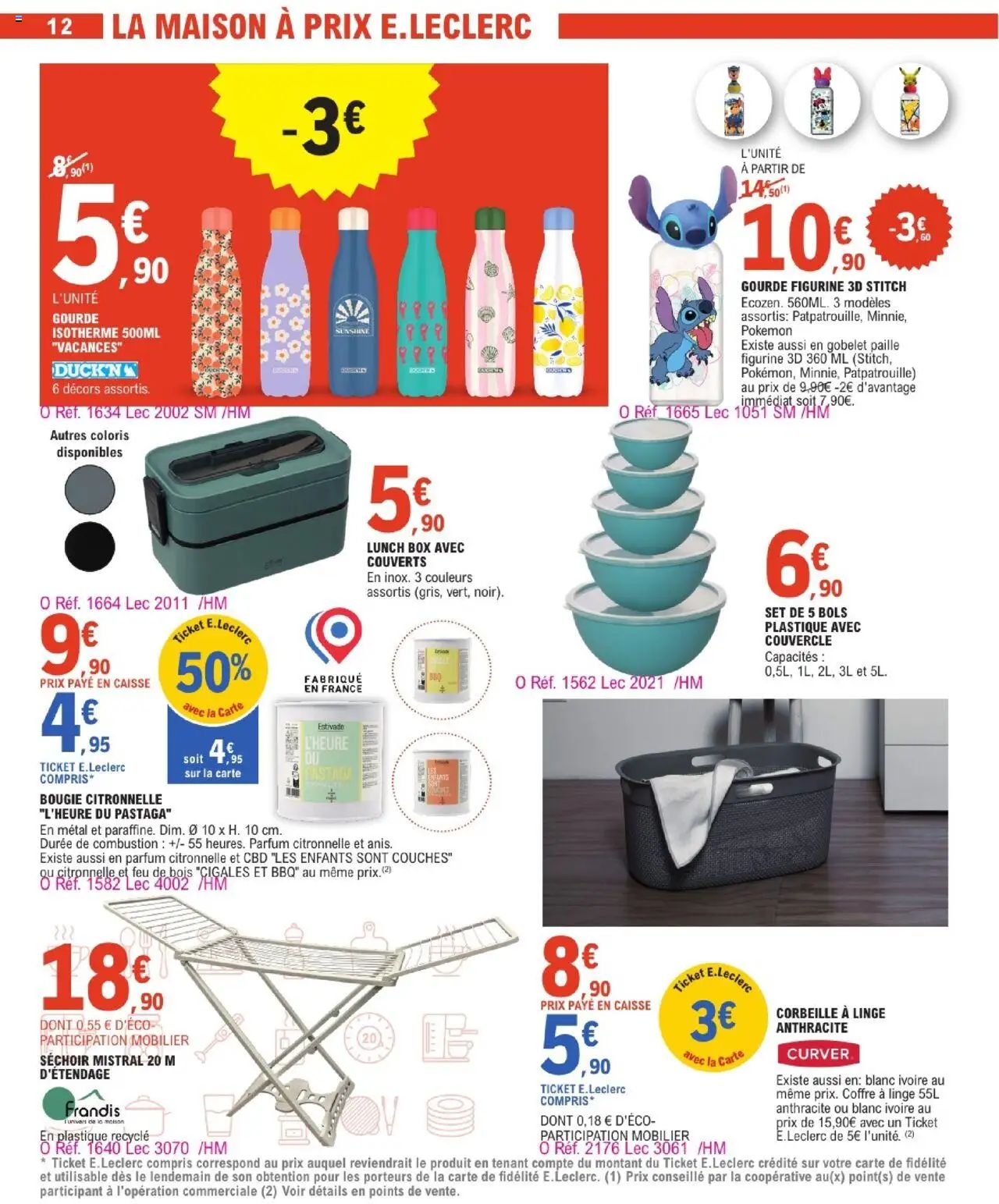  | Page: 12 | Produits: Couches, Gourde, Parfum, Citronnelle