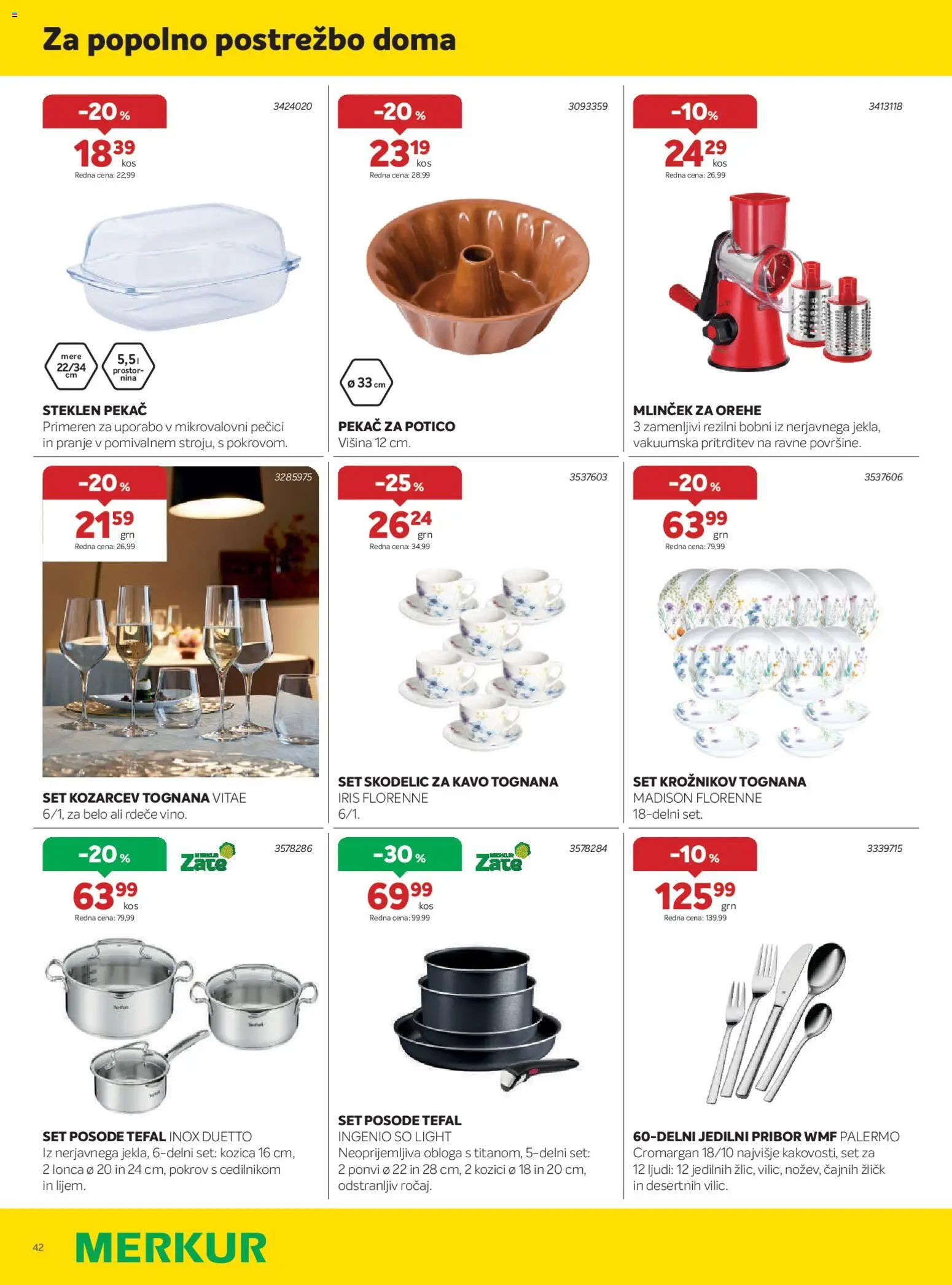 Novi Merkur katalog ponudbe – veljaven od 01.04.2026 | Stran: 42 | Izdelki: Pribor