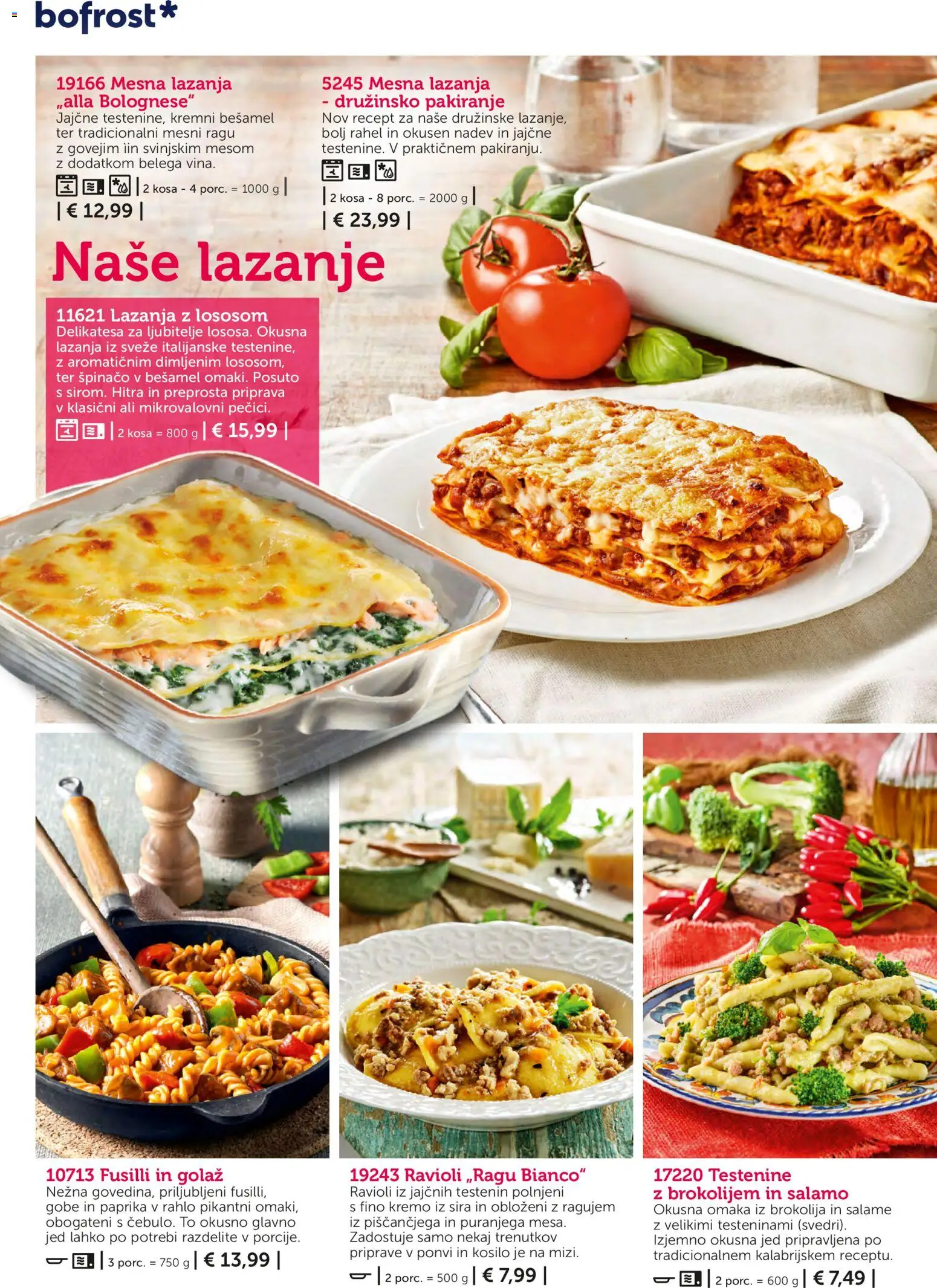 Novi Bofrost katalog ponudbe – veljaven od 04.03.2026 | Stran: 32 | Izdelki: Paprika, Lazanja, Testenine, Omaka