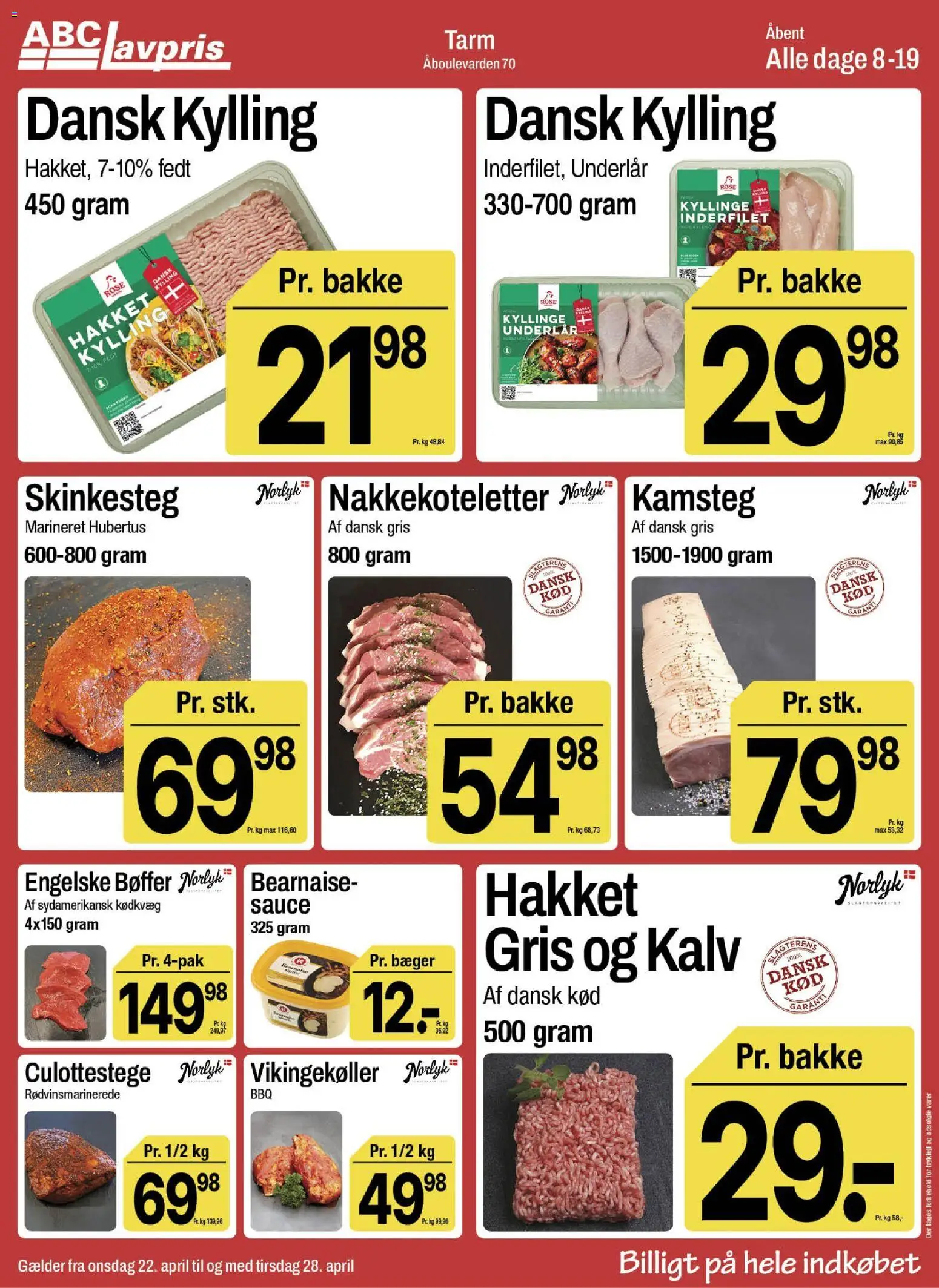 Abc Lavpris tilbudsavis – gyldig fra 22.04.2026 | Side: 5 | Produkter: Bøffer