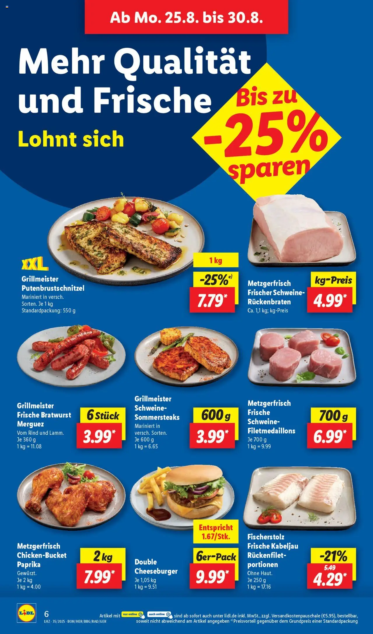 Lidl Prospekt Bestwig - gültig ab dem 25.08.2025 | Seite: 12 | Produkte: Bratwurst, Paprika