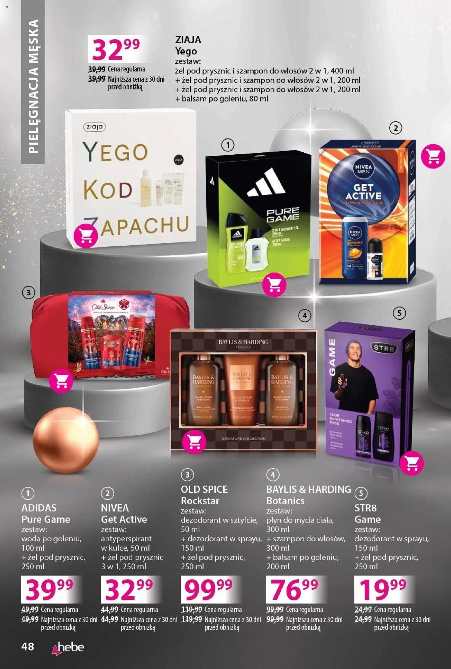 Hebe Gazetka - Katalog od 02.12.2025 | Strona: 48 | Produkty: Dezodorant, Antyperspirant, Old spice, Woda