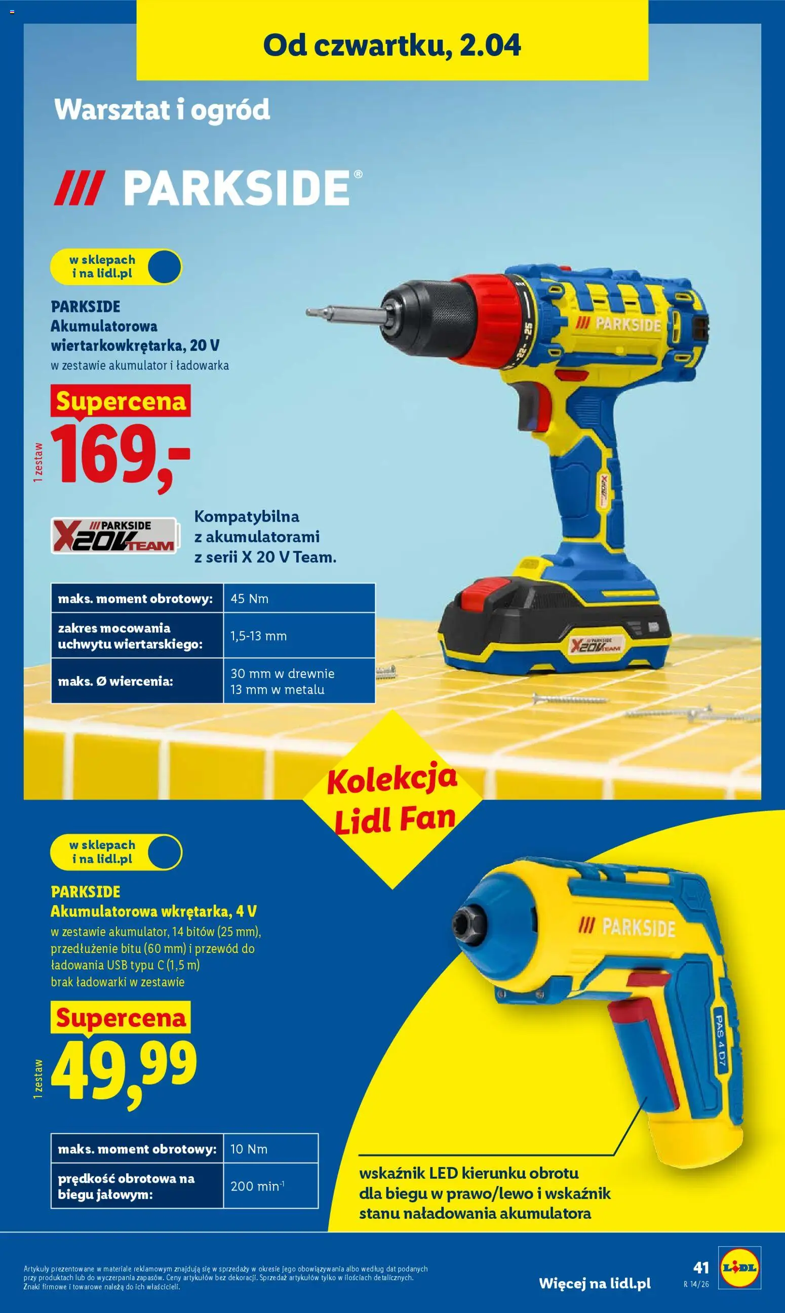 Lidl Katalog od 30.03.2026 | Strona: 47 | Produkty: Ładowarka, USB