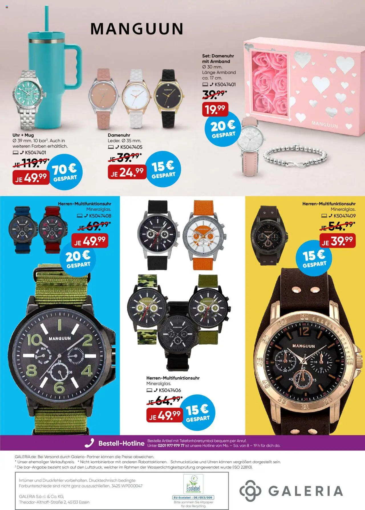 Galeria Karstadt Kaufhof Prospekt 	 - gültig ab dem 20.08.2025 | Seite: 12 | Produkte: Uhr