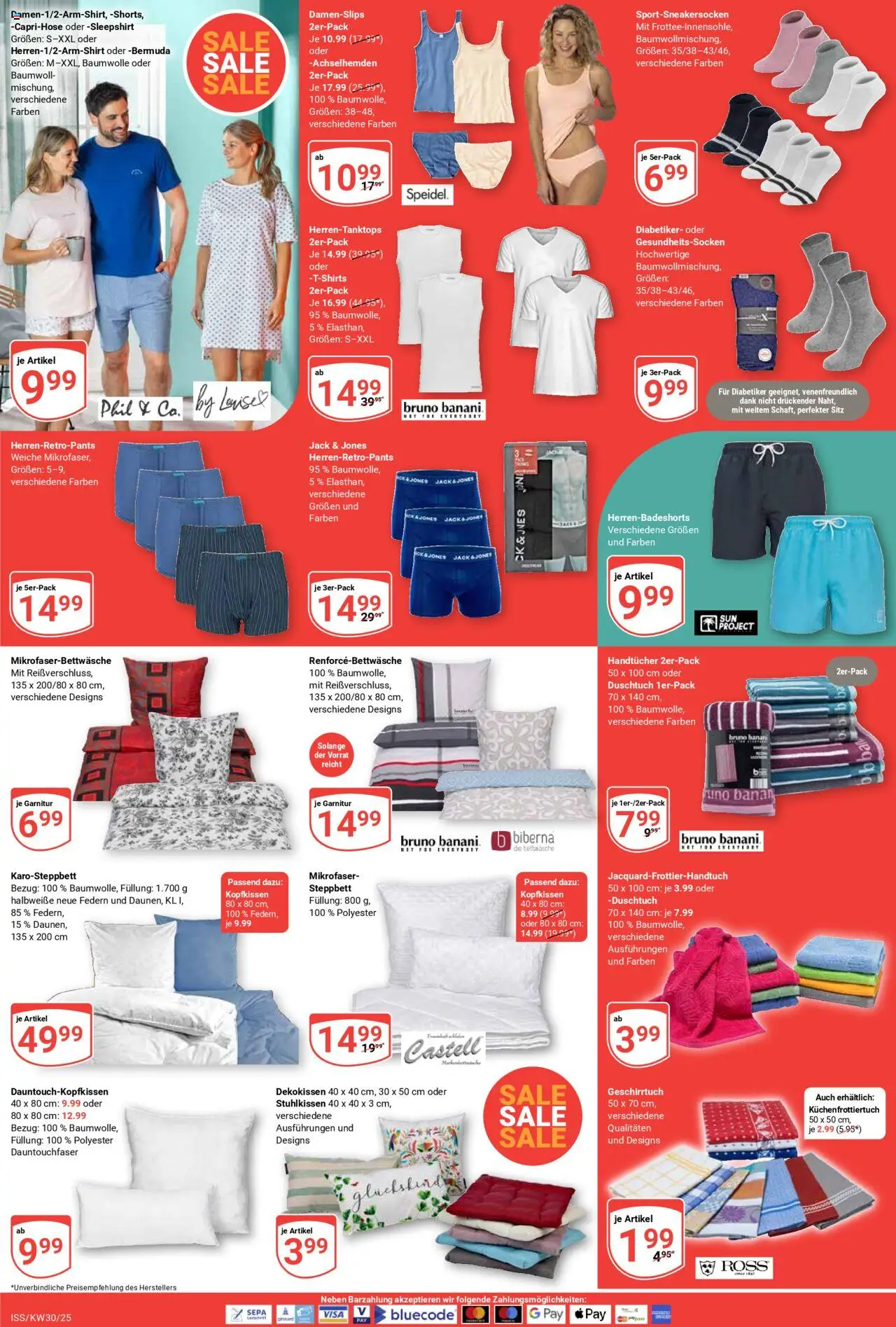 Globus Prospekt 	 - gültig ab dem 21.07.2025 | Seite: 22 | Produkte: Bermuda, Caprihose, Bettwäsche, Kopfkissen