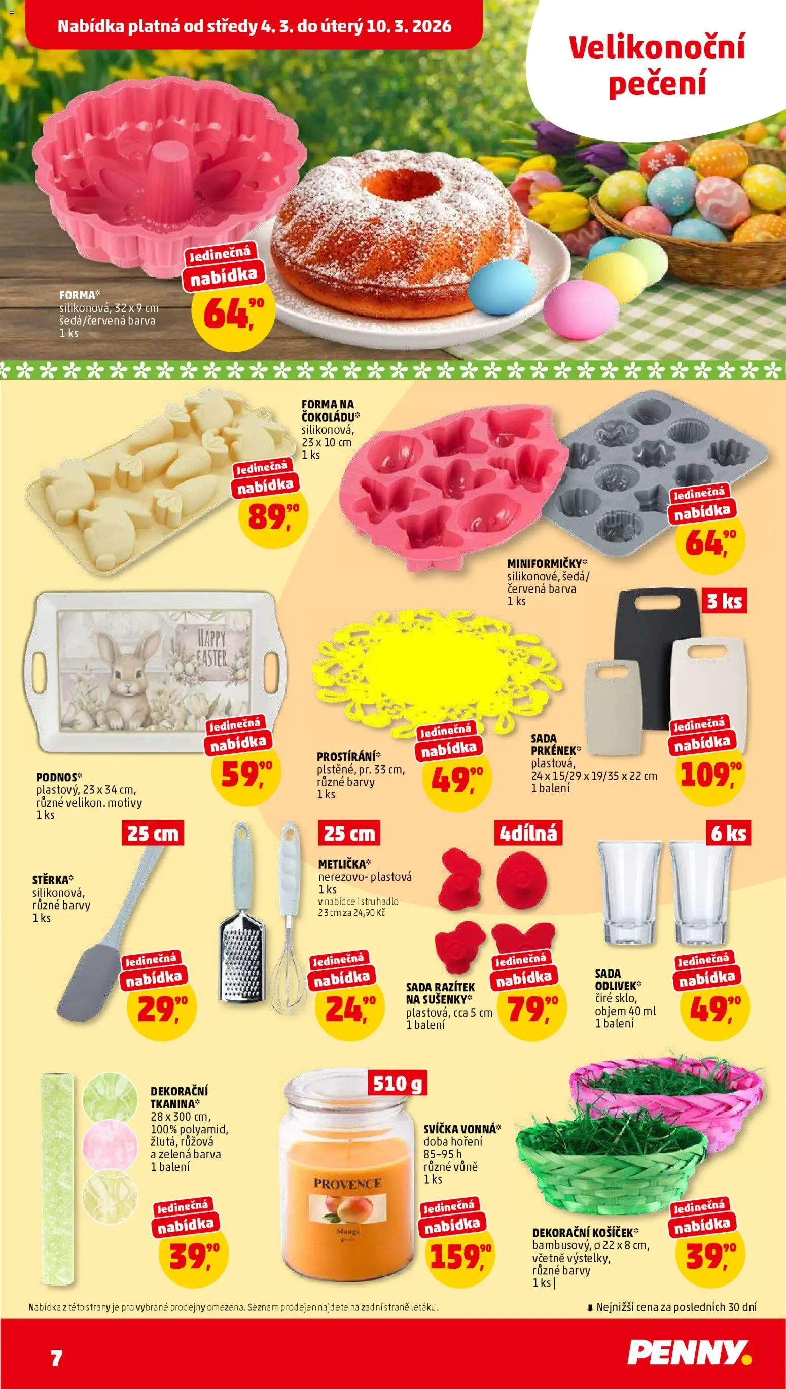 Penny Market leták od 04.03.2026 | Strana: 7 | Produkty: Forma, Svíčka, Struhadlo, Barvy
