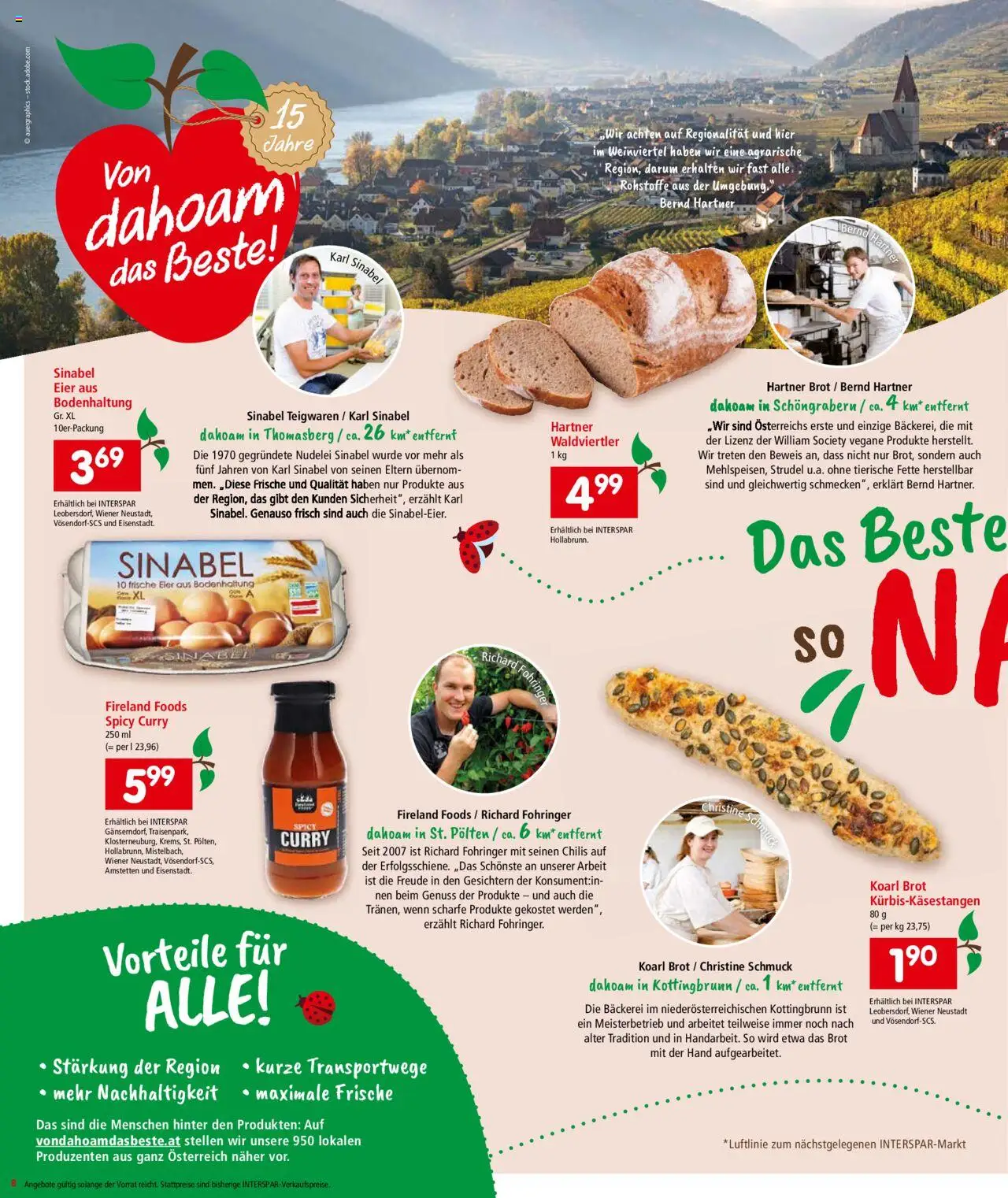 Interspar Flugblatt - Niederoesterreich gültig ab 16.10.2025 | Seite: 9 | Produkte: Bäckerei, Eier, Brot