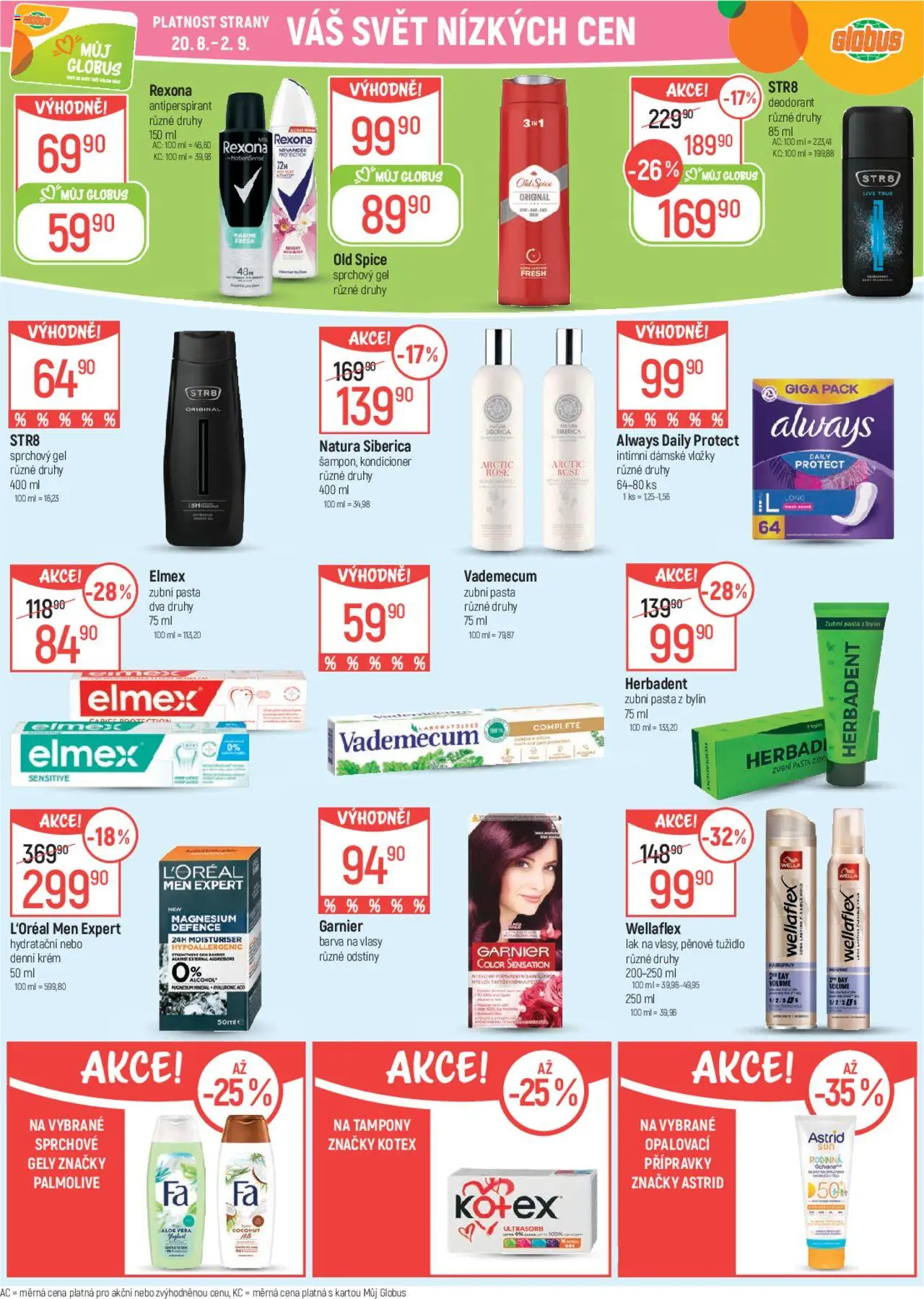 Globus leták od 20.08.2025 | Strana: 29 | Produkty: Deodorant, Antiperspirant, Natura Siberica, Globus
