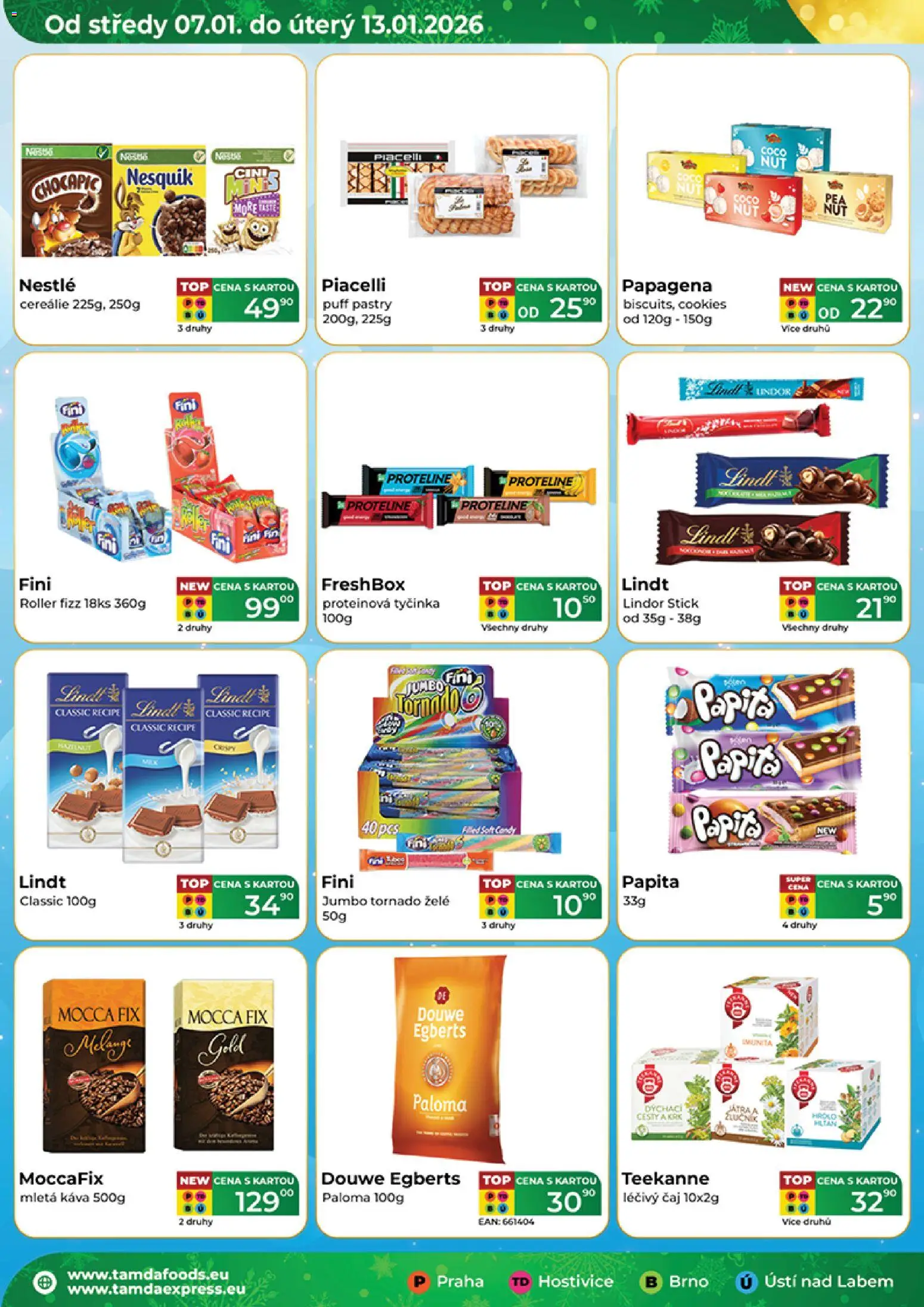 Tamda Foods leták od 07.01.2026 | Strana: 2 | Produkty: Lindt, Čaj, Teekanne, Cookies