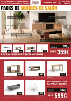 Vista previa Atrapa Muebles folleto válido desde el 01.04.2026 | Página: 4 | Productos: Muebles, Outils portatifs et de jardinage, Cama, Sofá