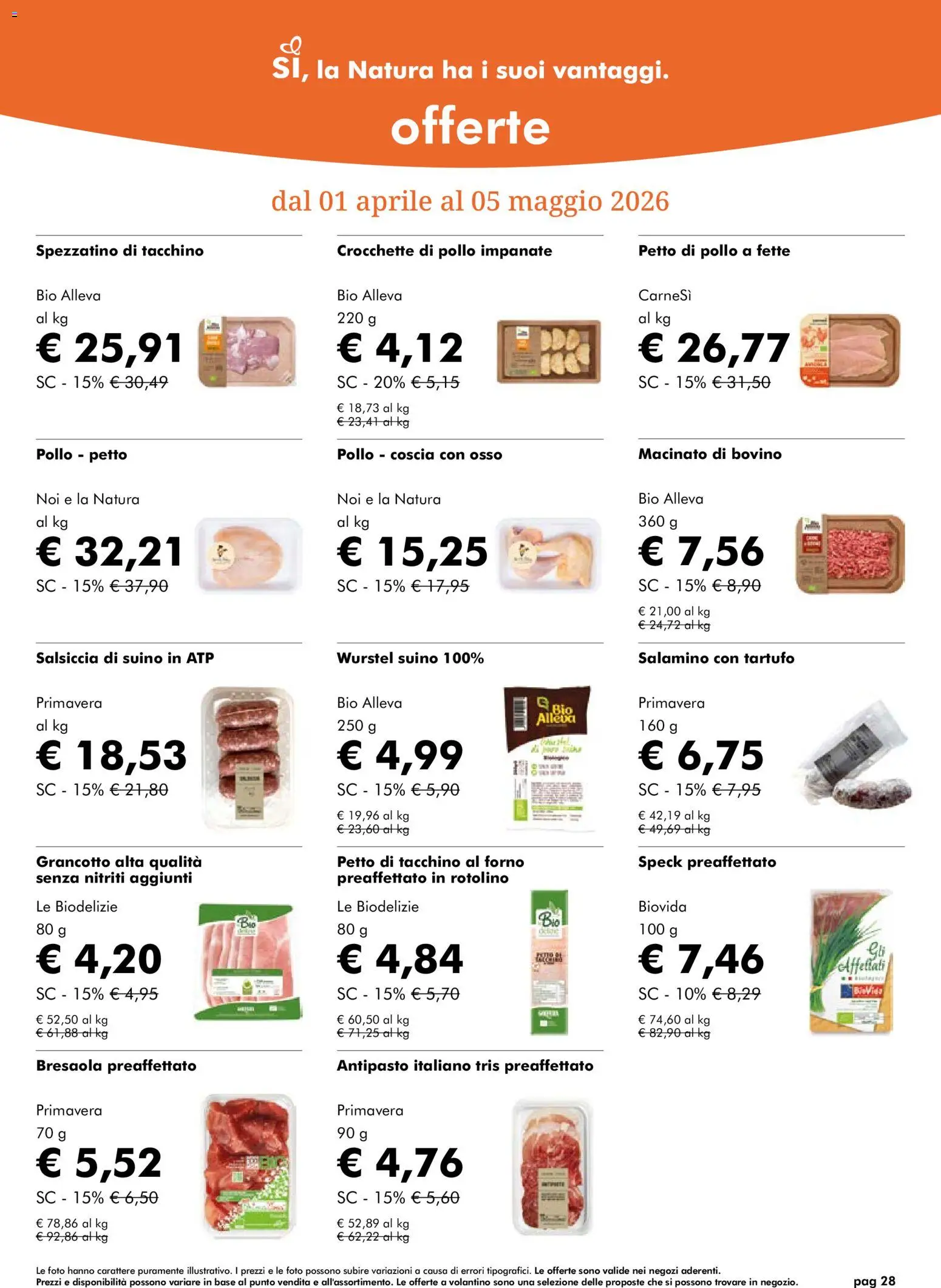 Volantino Natura Sì del 01.04.2026 | Pagina: 28