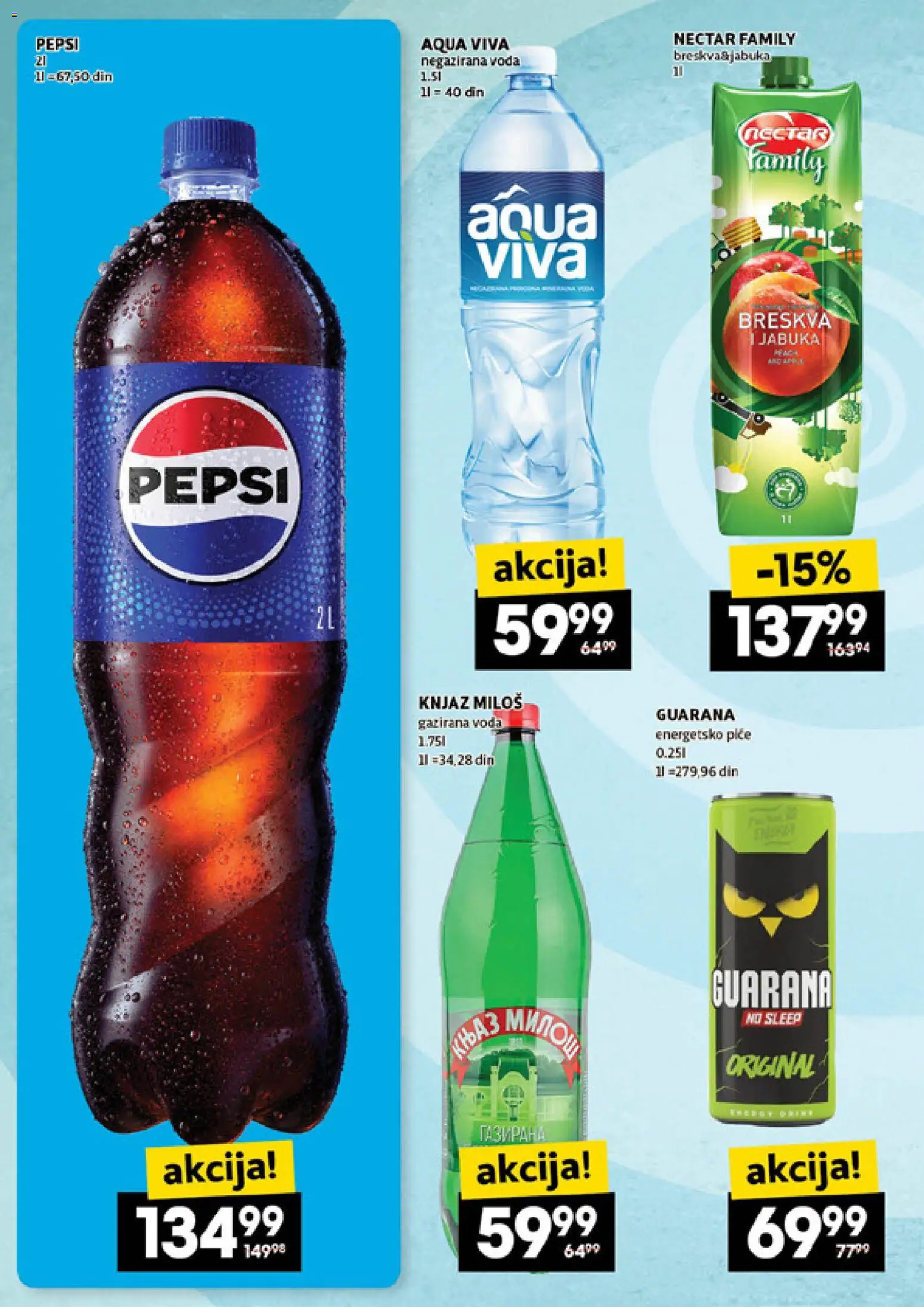Roda katalog - važi od 29.01.2026 | Strana: 22 | Proizvode: Negazirana voda, Voda, Guarana, Pepsi