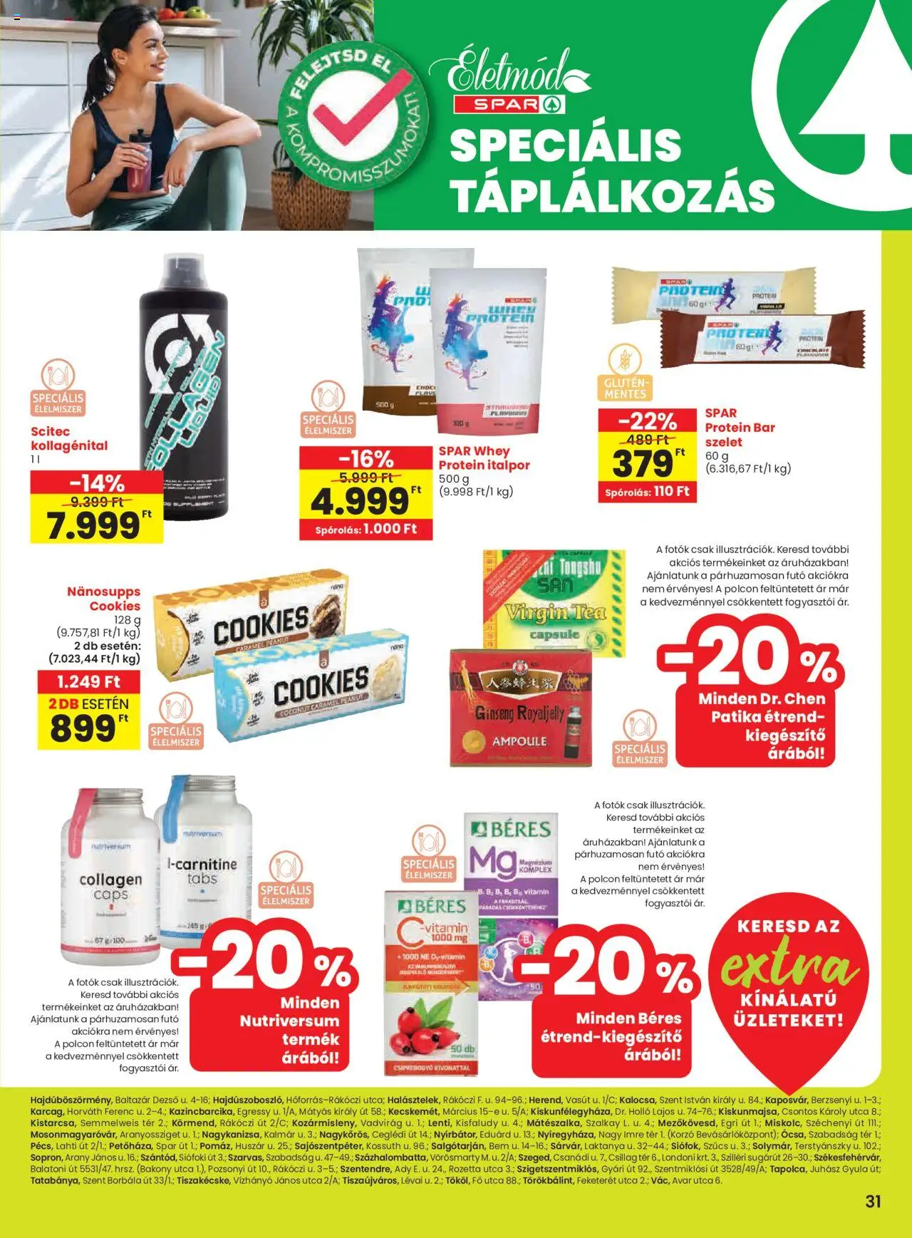 Spar akciós ujság - amely érvényes a következő dátumtól: 26.06.2025 | Oldal: 8 | Termékek: Protein bar, Protein, Vitamin c, Italpor