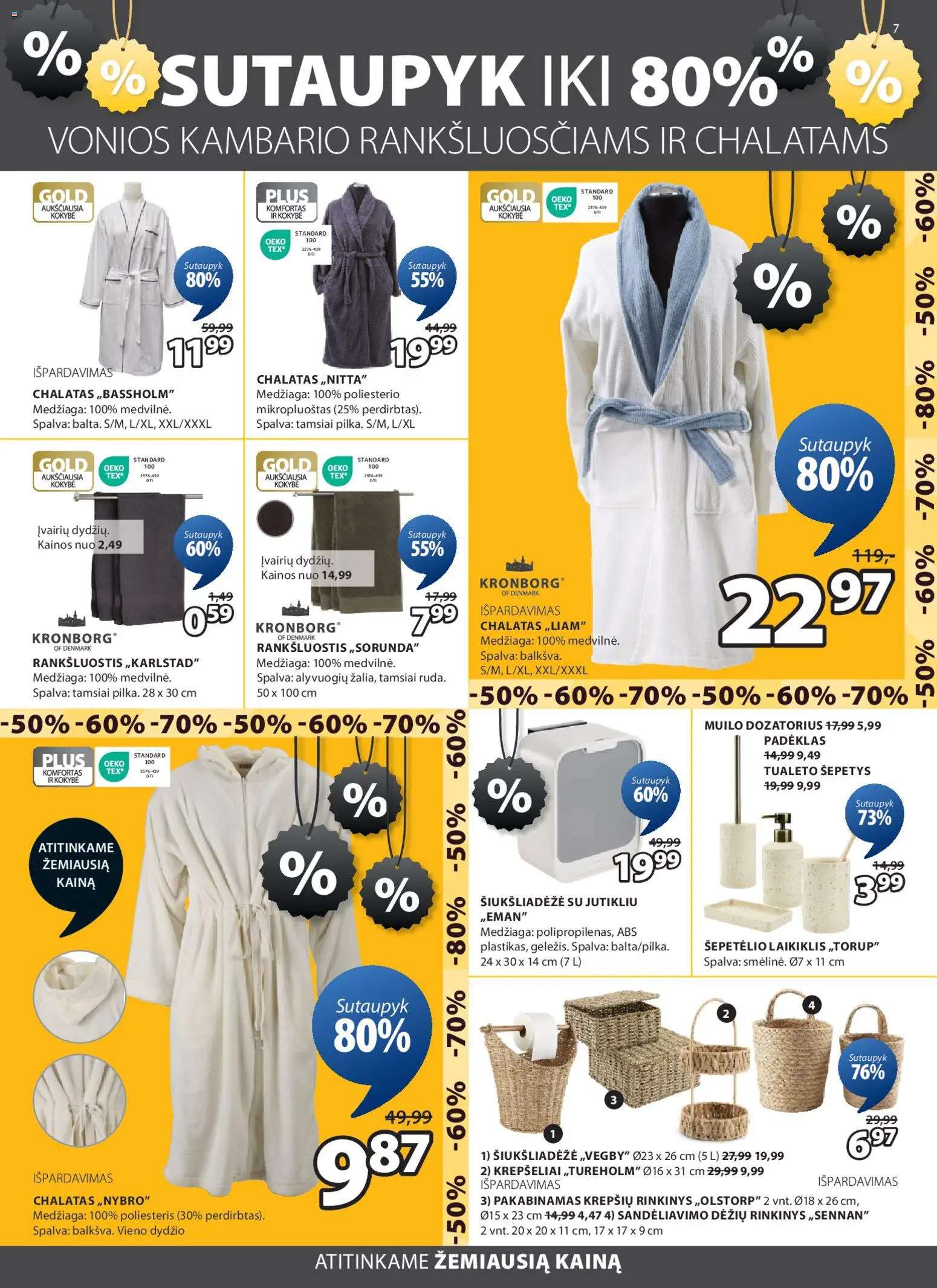 JYSK akcijos nuo 03.02.2026 | Puslapis: 8 | Prekių: Rankšluostis, Chalatas