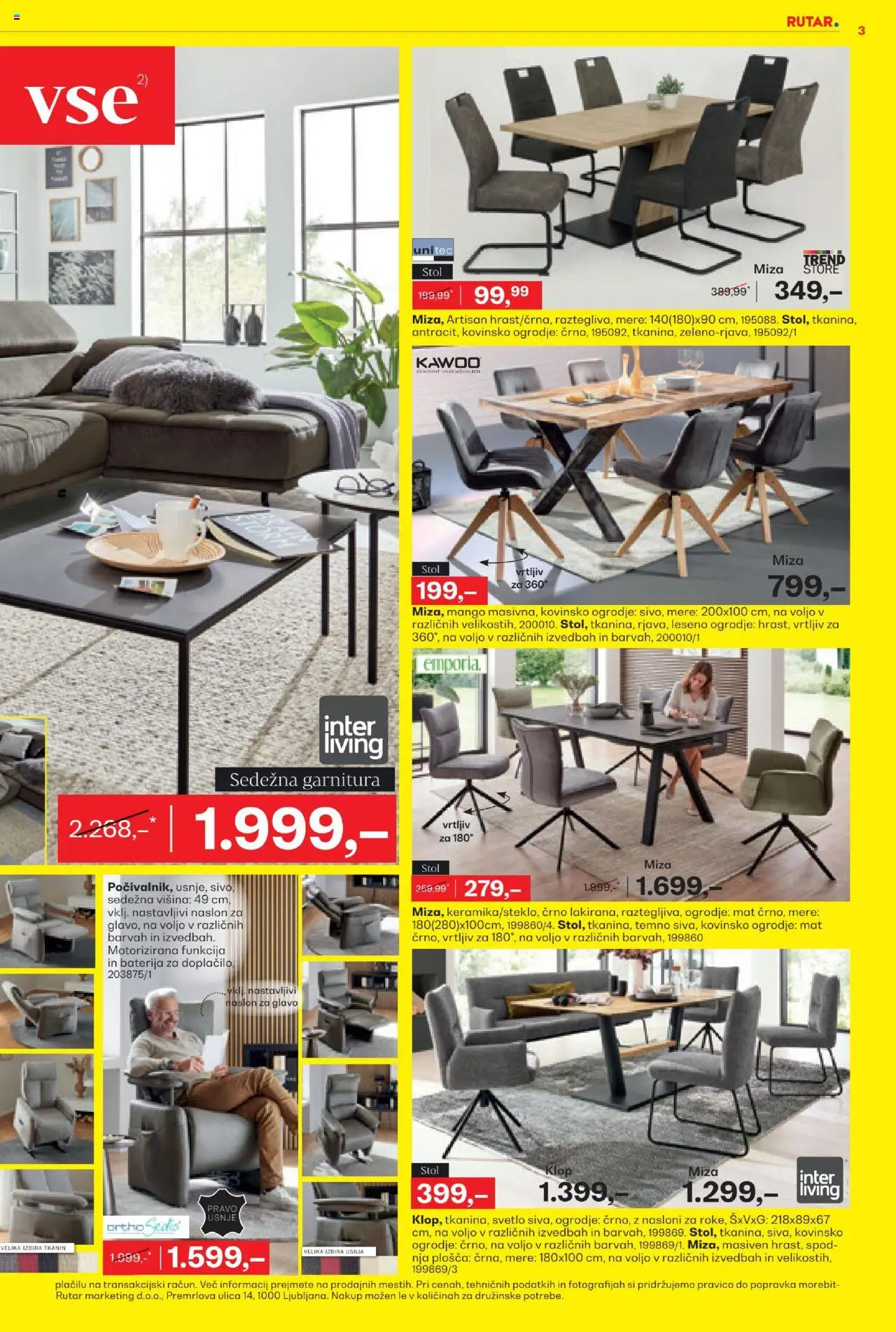 Rutar katalog │ velja od 18.06.2025 | Stran: 3 | Izdelki: Baterija, Sedezna garnitura, Stol, Mango