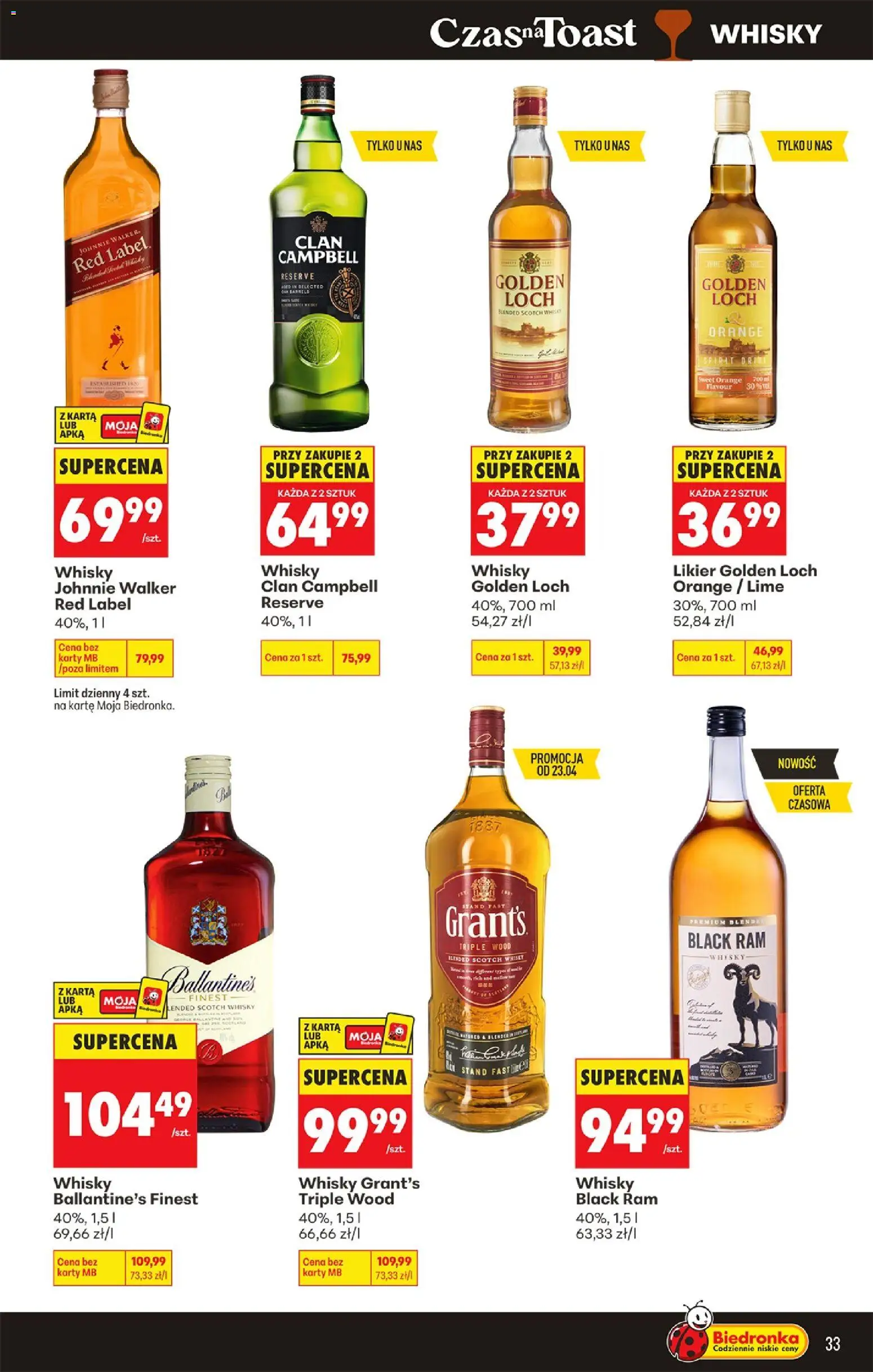 Biedronka gazetka - Czas na toast od 20.04.2026 | Strona: 33