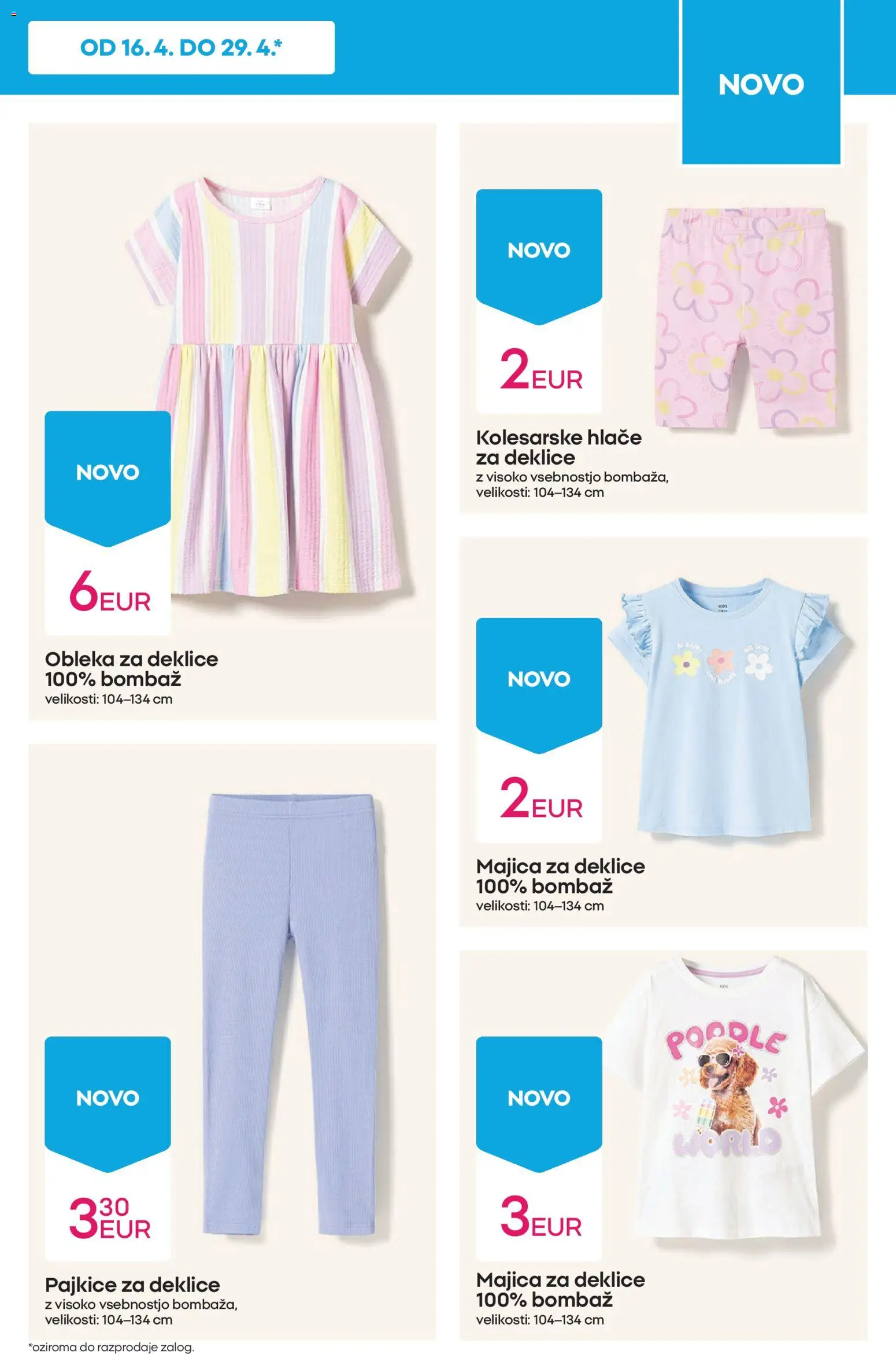 Novi Pepco katalog ponudbe – veljaven od 16.04.2026 | Stran: 11 | Izdelki: Pajkice, Majica, Hlace, Obleka