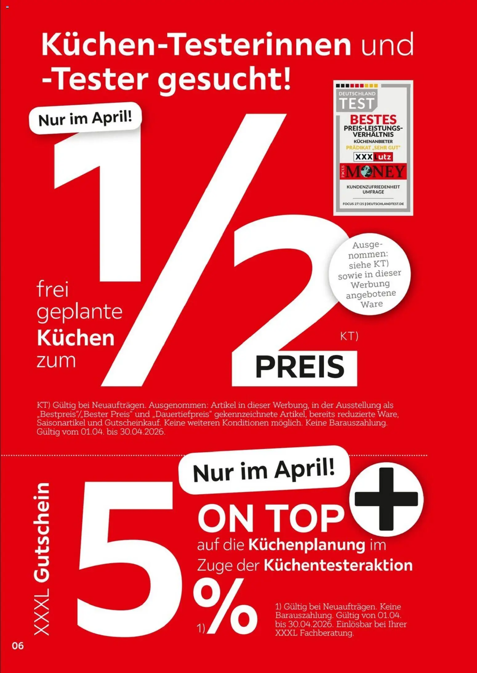 XXXL Lutz  Freundschaftskartenjournal – gültig ab 01.02.2026 | Seite: 6 | Produkte: Top, Kuchen