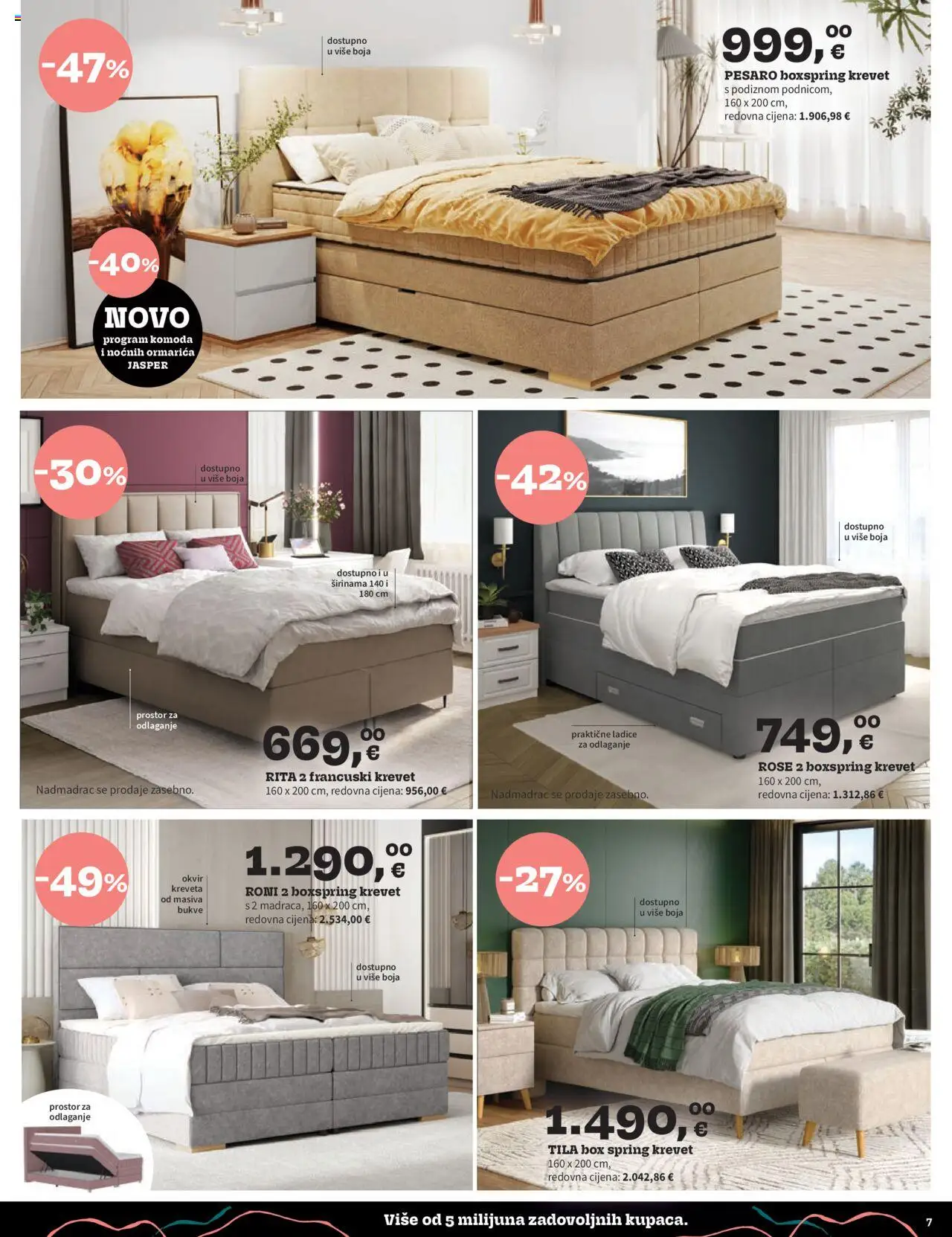 Prima katalog | vrijedi od 01.10.2025 | Stranica: 7 | Proizvodi: Krevet, Komoda, Ladice, Nadmadrac