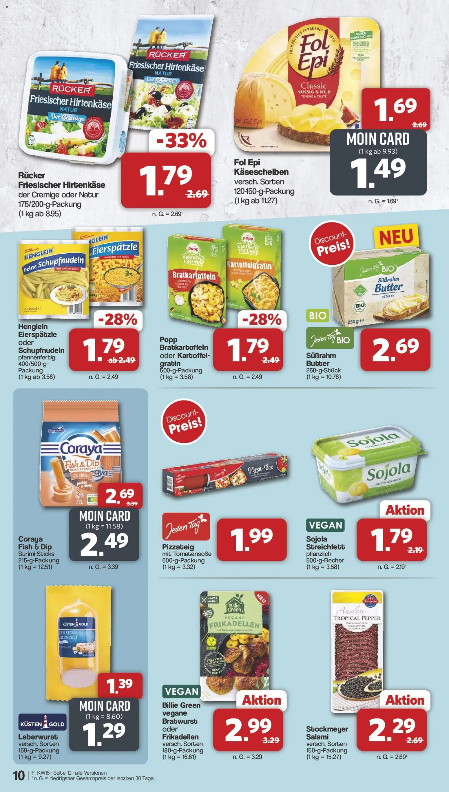 Famila Nordwest Prospekt 	 – gültig ab 07.04.2026 | Seite: 10 | Produkte: Butter, Box, Bratwurst, Pizza
