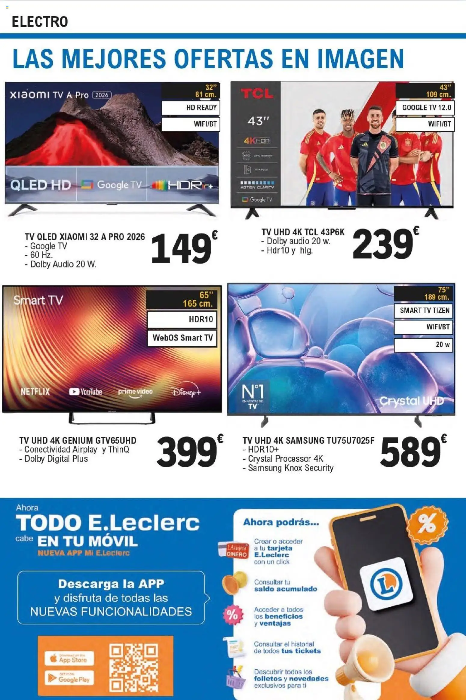 E.Leclerc Productos Estrella │ válido desde el 15.04.2026 | Página: 32 | Productos: Video, Audio