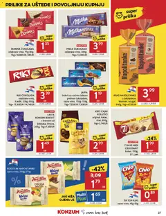 KEKS ČAJNI KOLUTIĆI, original, kakao, 800g - Pregled kataloga iz trgovine Konzum, vrijedi od 07.01.2026 | Stranica: 27 | Proizvodi: Flips, Čajni kolutići, Keks, Napolitanke