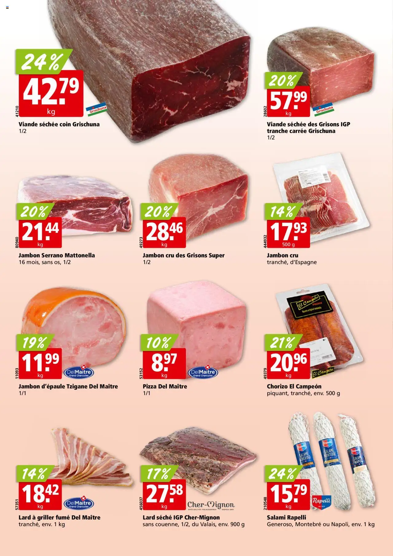 Aligro Aktionen Chavannes, Matran, Genève, Sion – gültig ab 15.09.2025 | Seite: 10 | Produkte: Salami, Pizza, Griller