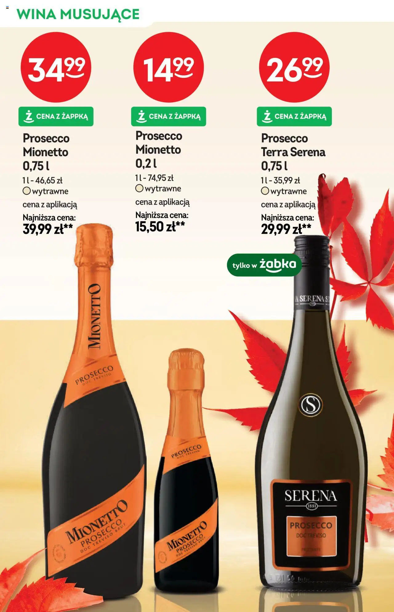 Żabka Gazetka - Katalog Win od 01.10.2025 | Strona: 18 | Produkty: Mionetto prosecco, Prosecco