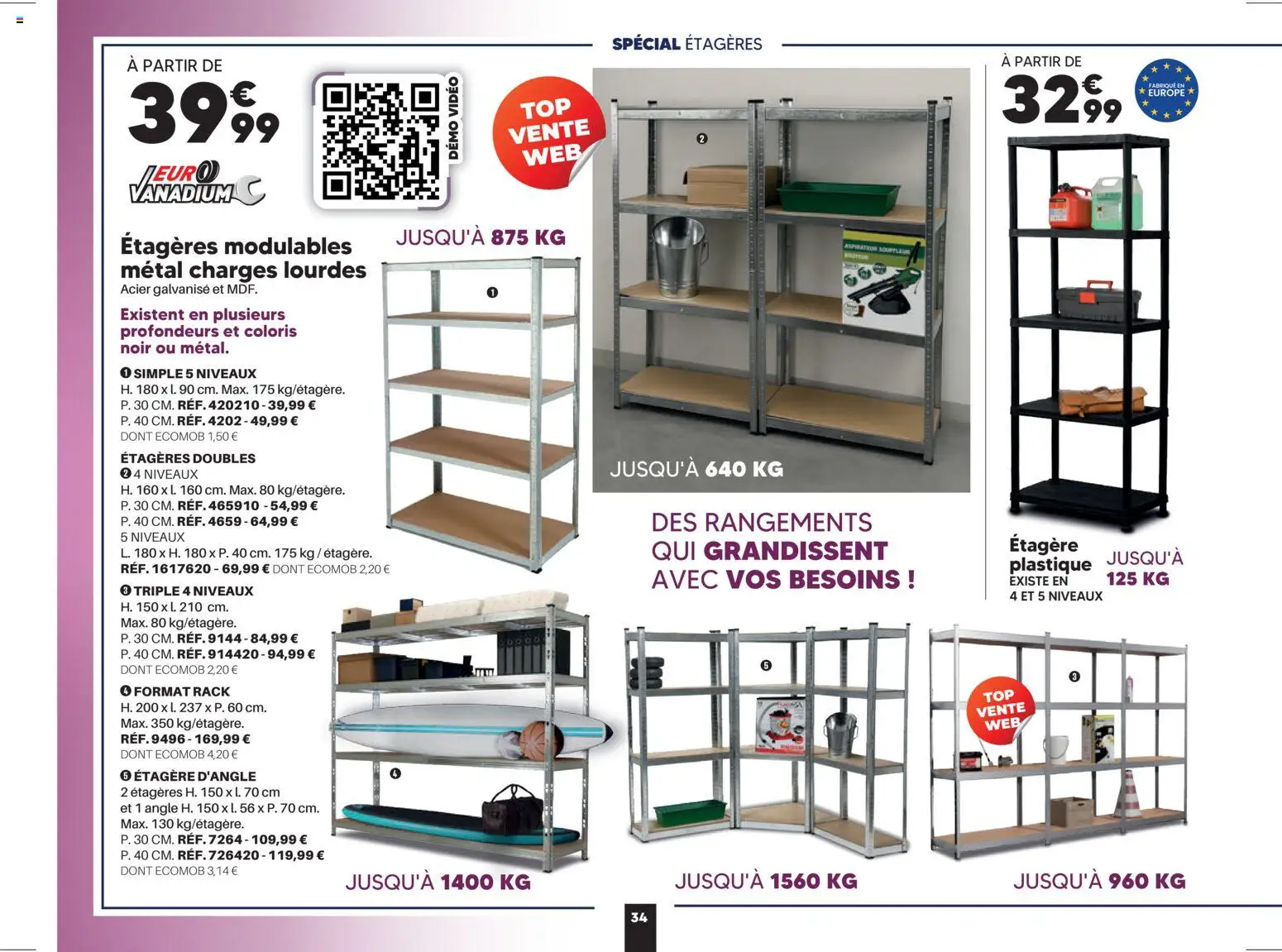 {H1} | Page: 34 | Produits: Vidéo, Étagère