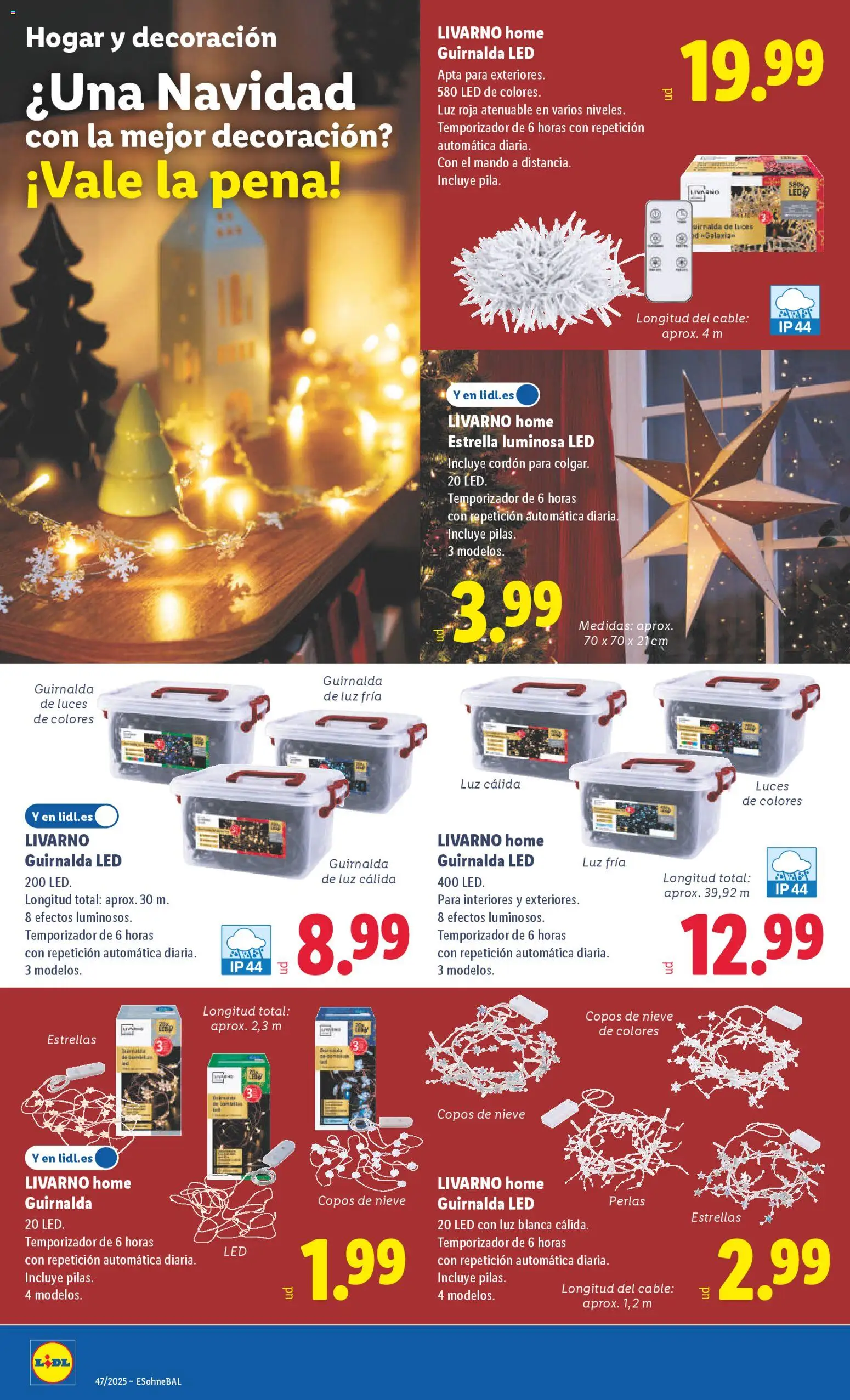 Lidl folleto de bazar │ válido desde el 17.11.2025 | Página: 22 | Productos: Copos, Cable