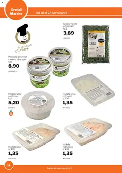 Volantino Sogegross del 10.09.2025 | Pagina: 18 | Prodotti: Spatzle, Spinaci, Pesto, Tonno