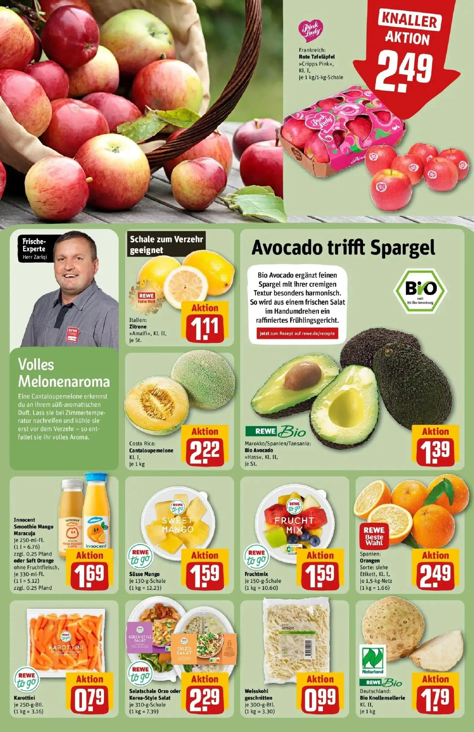 Rewe Prospekt Alzenau	 – gültig ab 12.04.2026 | Seite: 6 | Produkte: Spargel, Zitrone, Mango, Salat