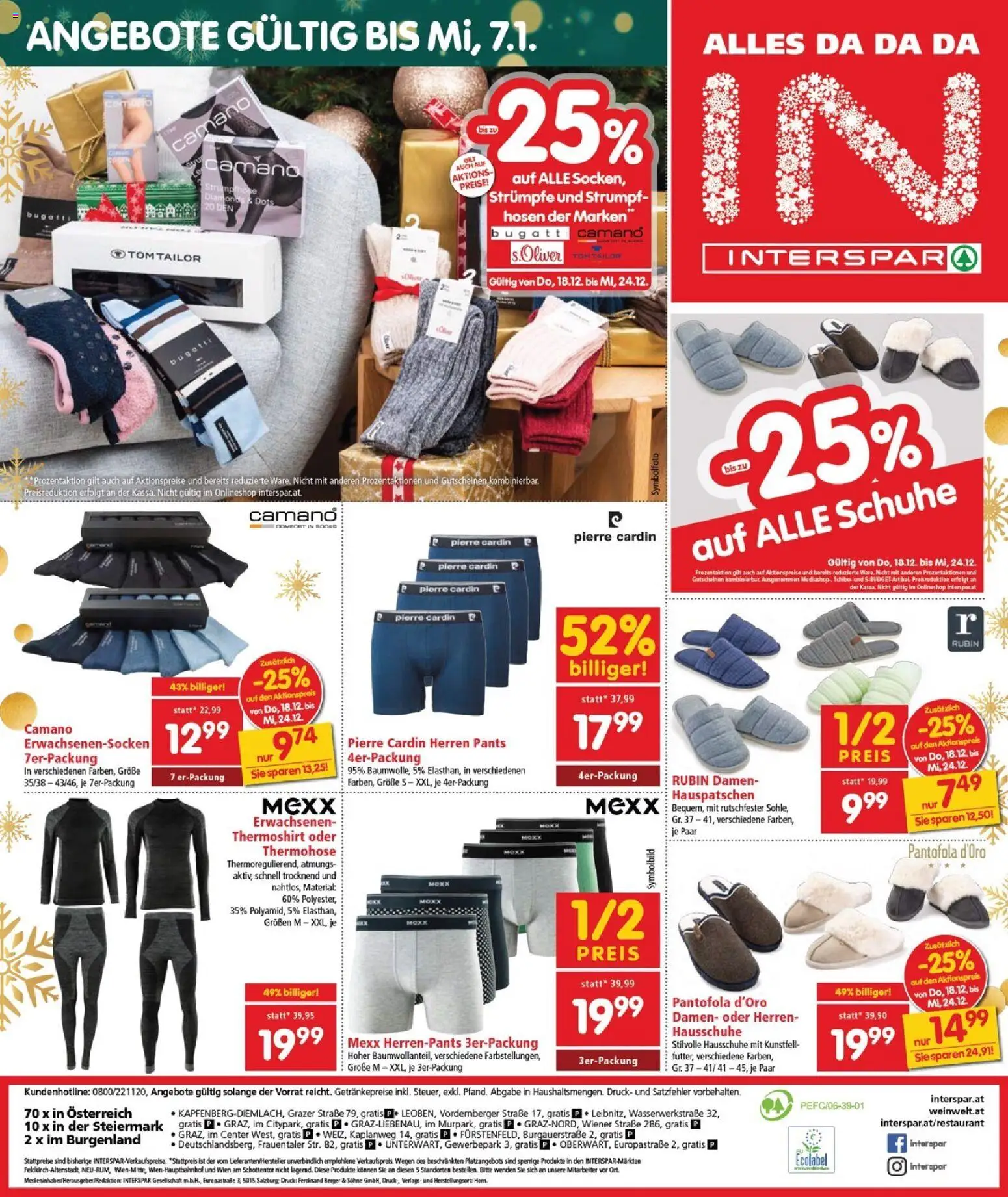 Interspar Flugblatt - Burgenland gültig ab 18.12.2025 | Seite: 24 | Produkte: Hausschuhe
