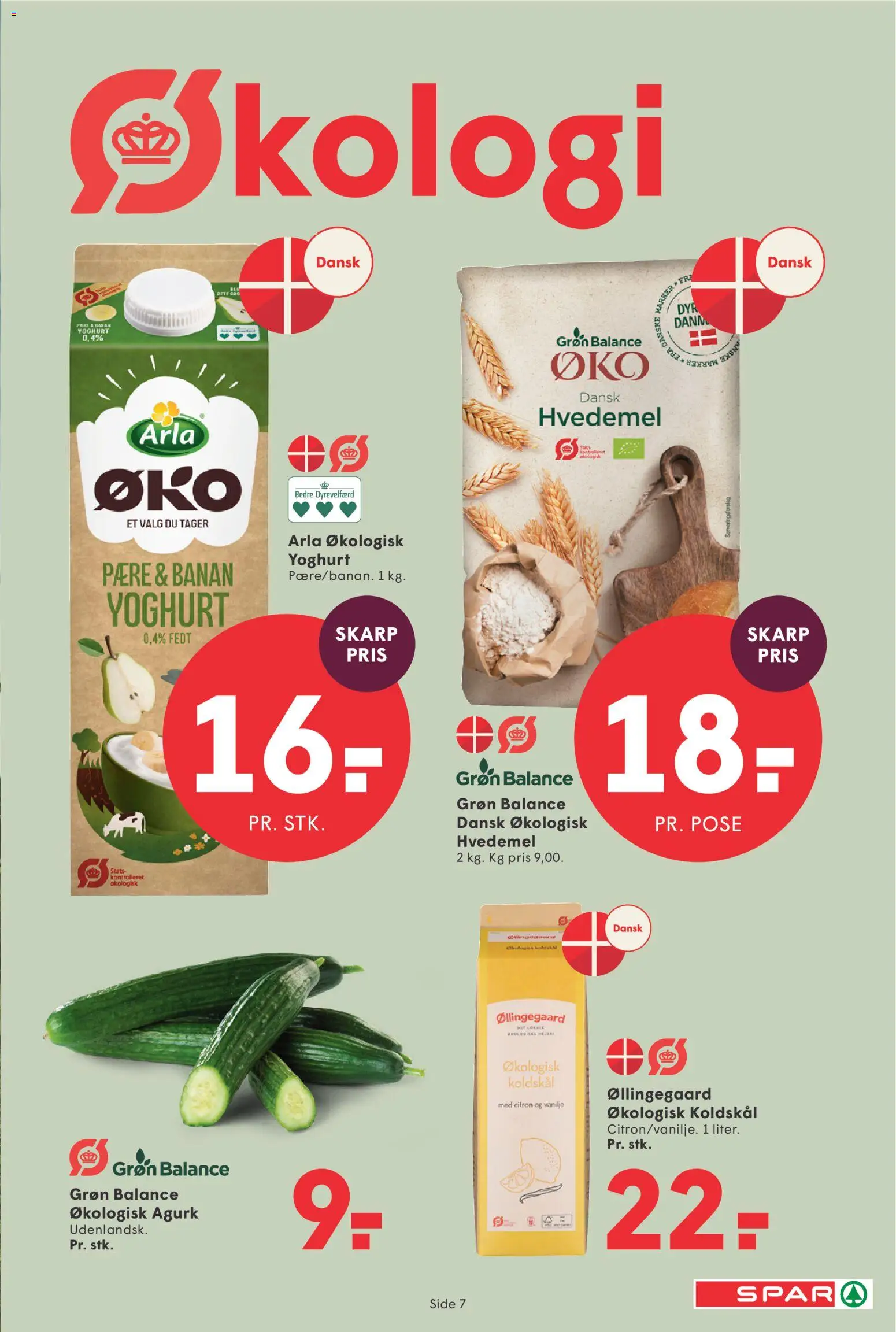 Spar tilbudsavis – gyldig fra 01.05.2026 | Side: 7 | Produkter: Yoghurt, Koldskål, Hvedemel, Vanilje