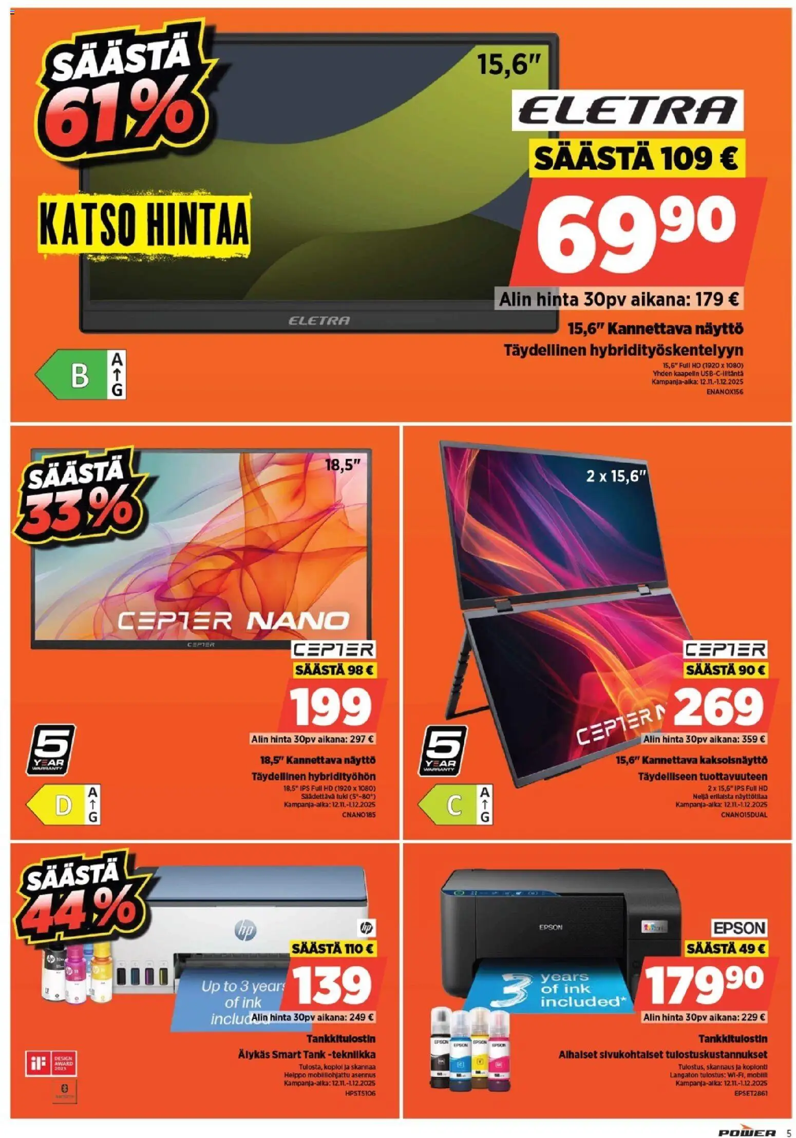 Power tarjoukset – voimassa 12.11.2025 alkaen | Sivu: 5