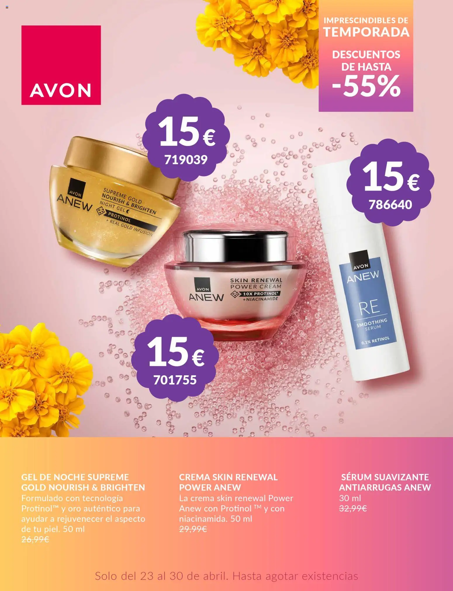 Avon folleto │ válido desde el 23.04.2026 | Página: 4 | Productos: Sérum, Crema, Suavizante