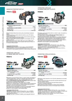 Noul catalog Makita – valabil de la 08.01.2025 | Pagină: 26 | Produse: Valiză, Aspirator, Mâner, Matriță