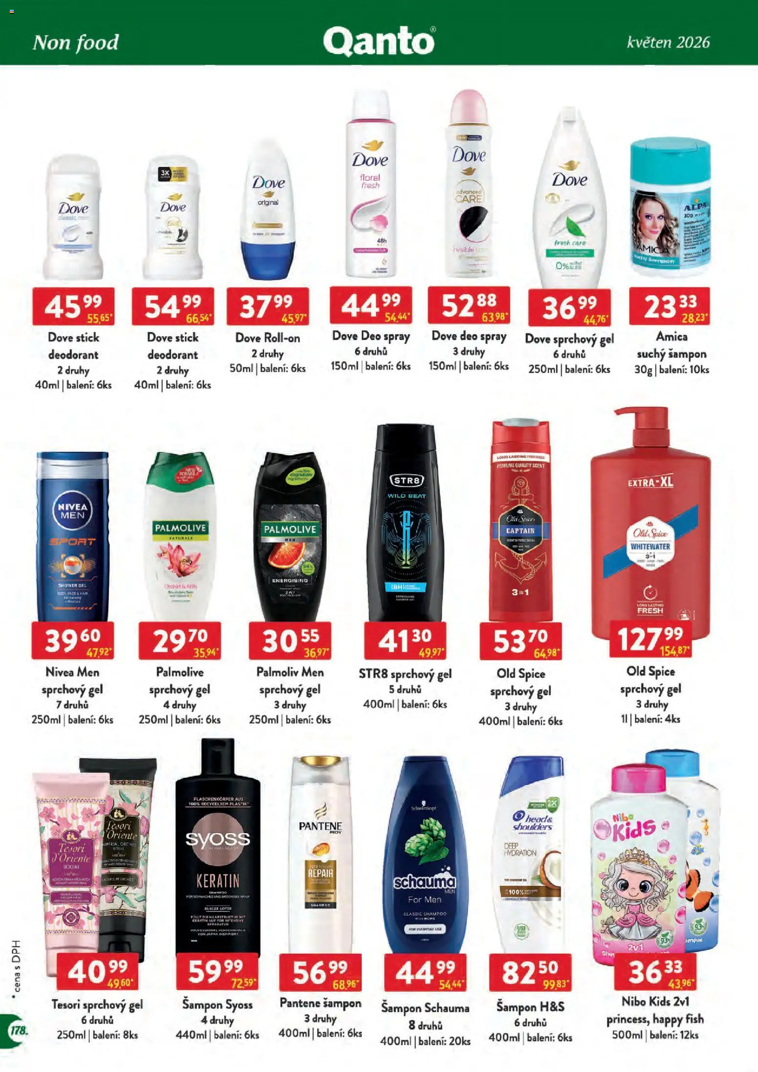Astur & Qanto leták - Velkoobchod 05/2026 od 01.05.2026 | Strana: 178 | Produkty: Syoss, Deodorant, Nivea, Šampon