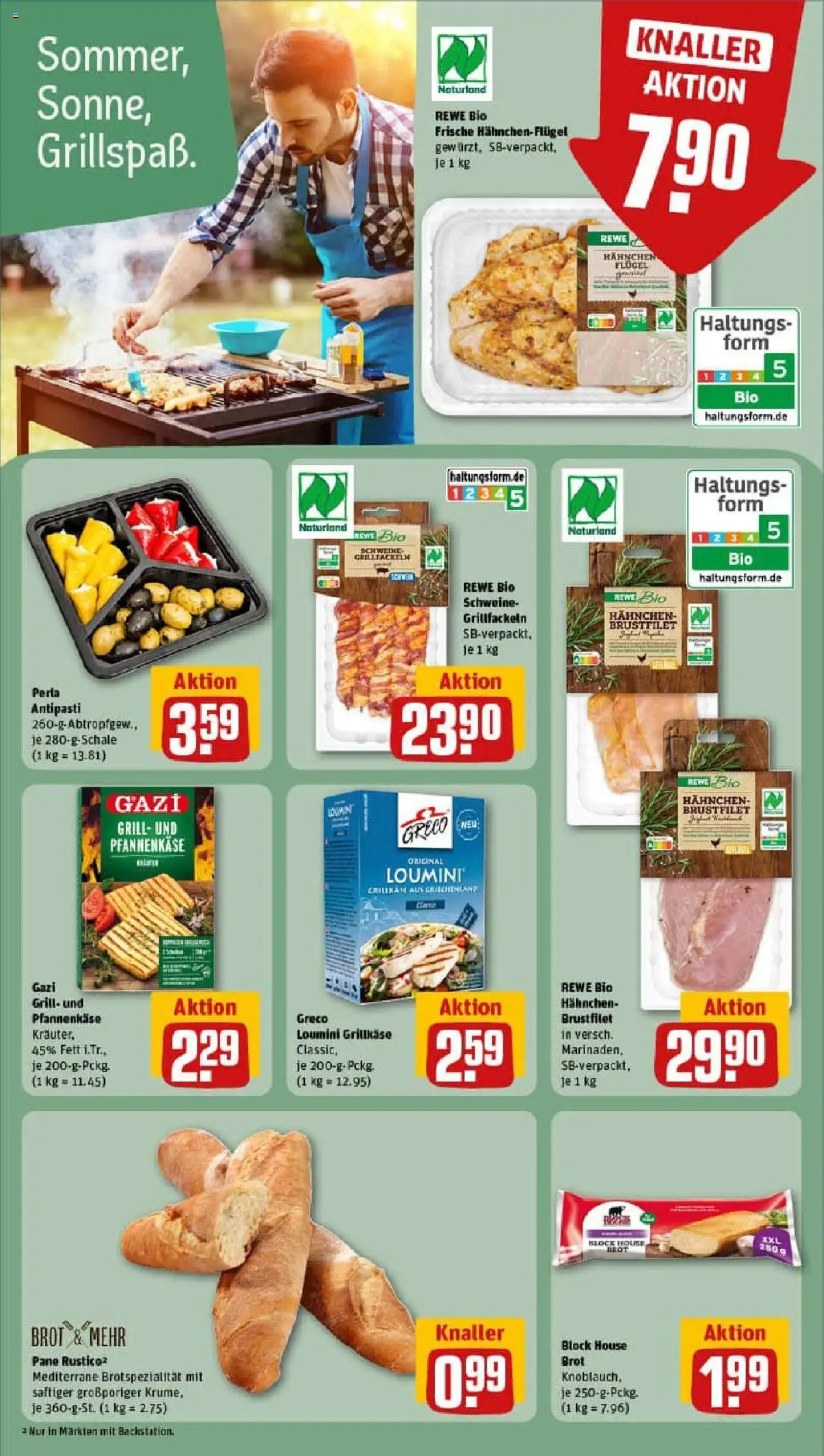 Rewe prospekt Riesa	 - gültig ab dem 24.08.2025 | Seite: 19 | Produkte: Grill, Hahnchen, Pane, Brot